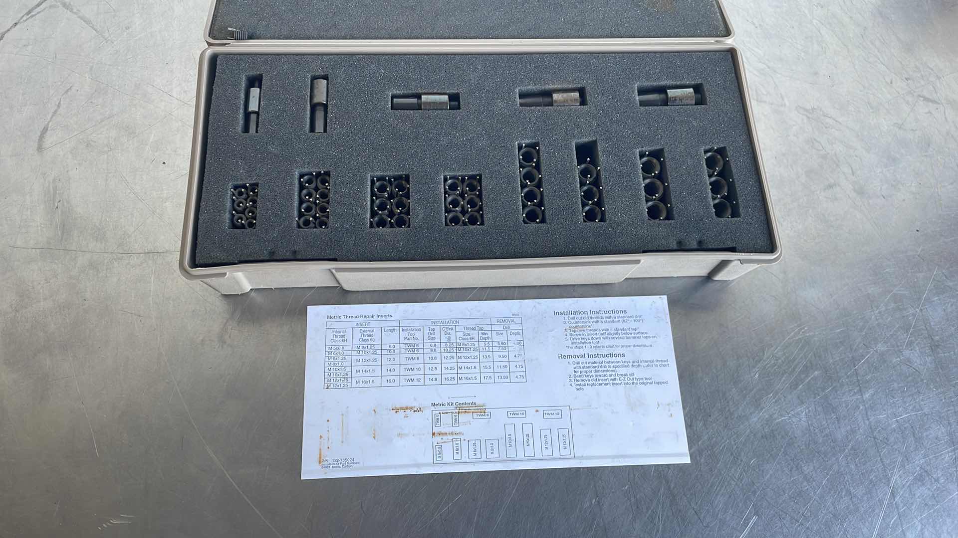 Photo 1 of METRIC THREAD REPAIR INSERTS