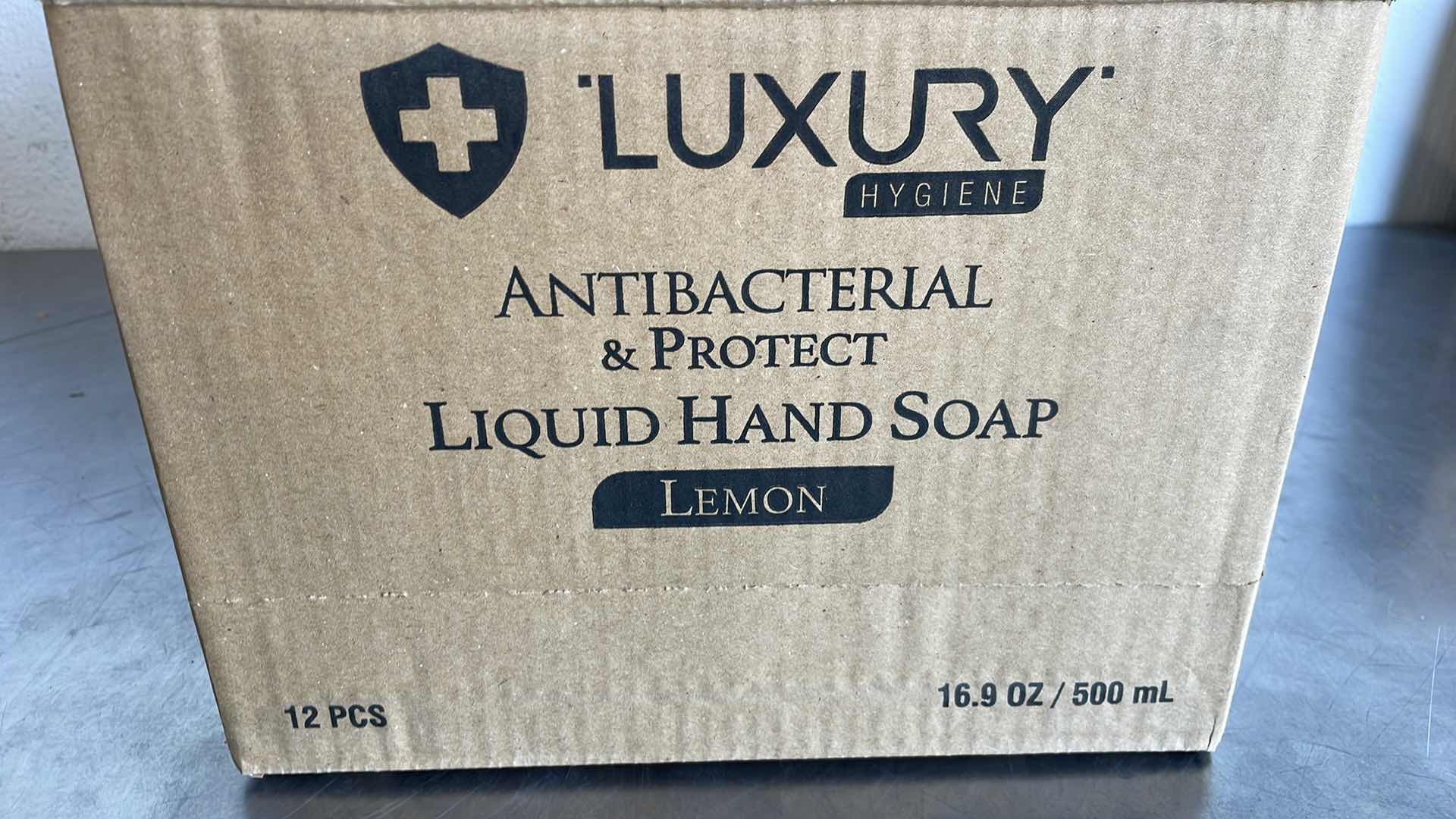 Photo 2 of LUXURY ANTIBACTERIAL LIQUID HAND SOAP LEMON 12-16.9FL OZ