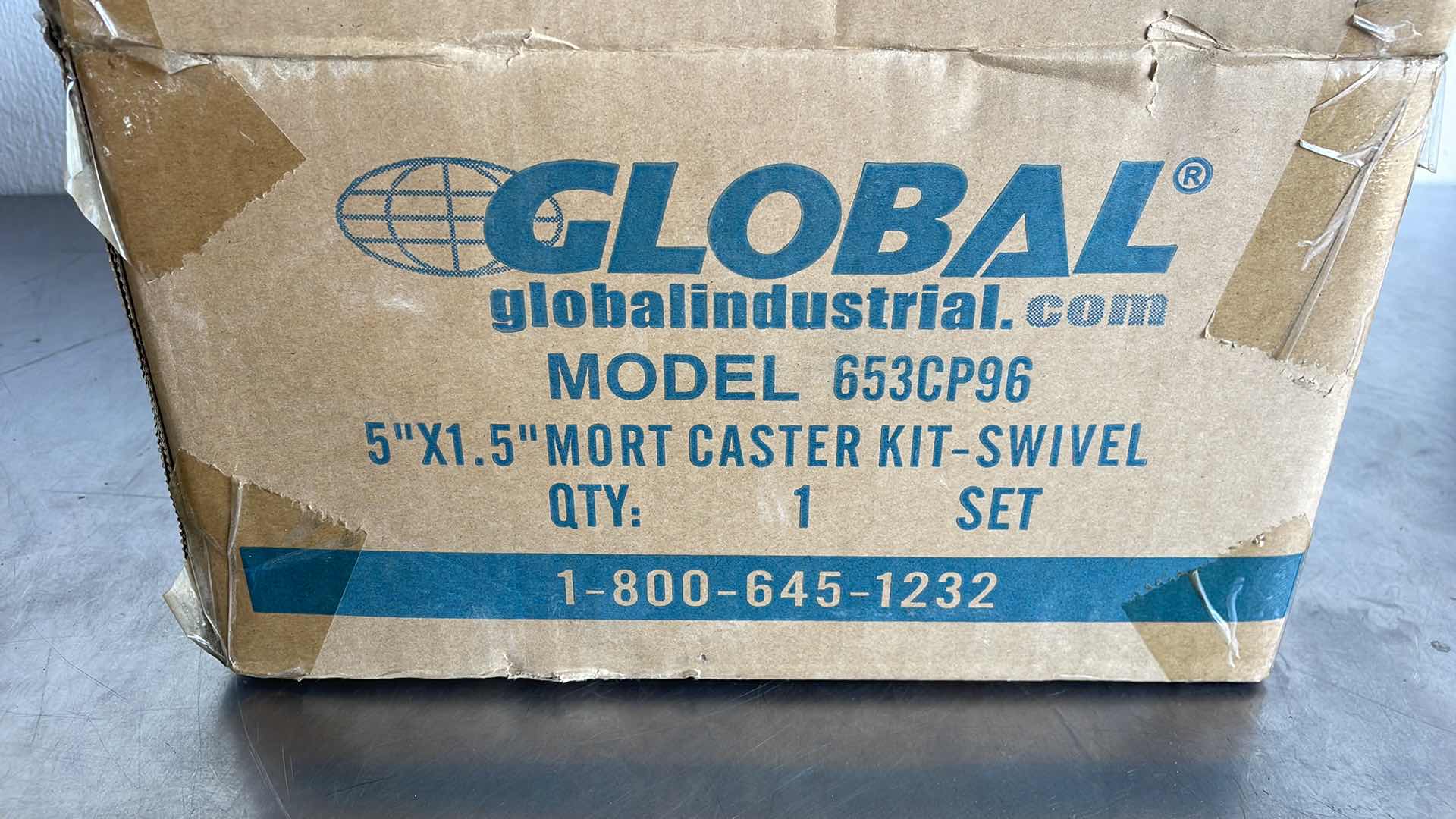 Photo 1 of MORT CASTER KIT GLOBAL MODEL 653CP96 5" X 1.5" - SWIVEL 1 SET