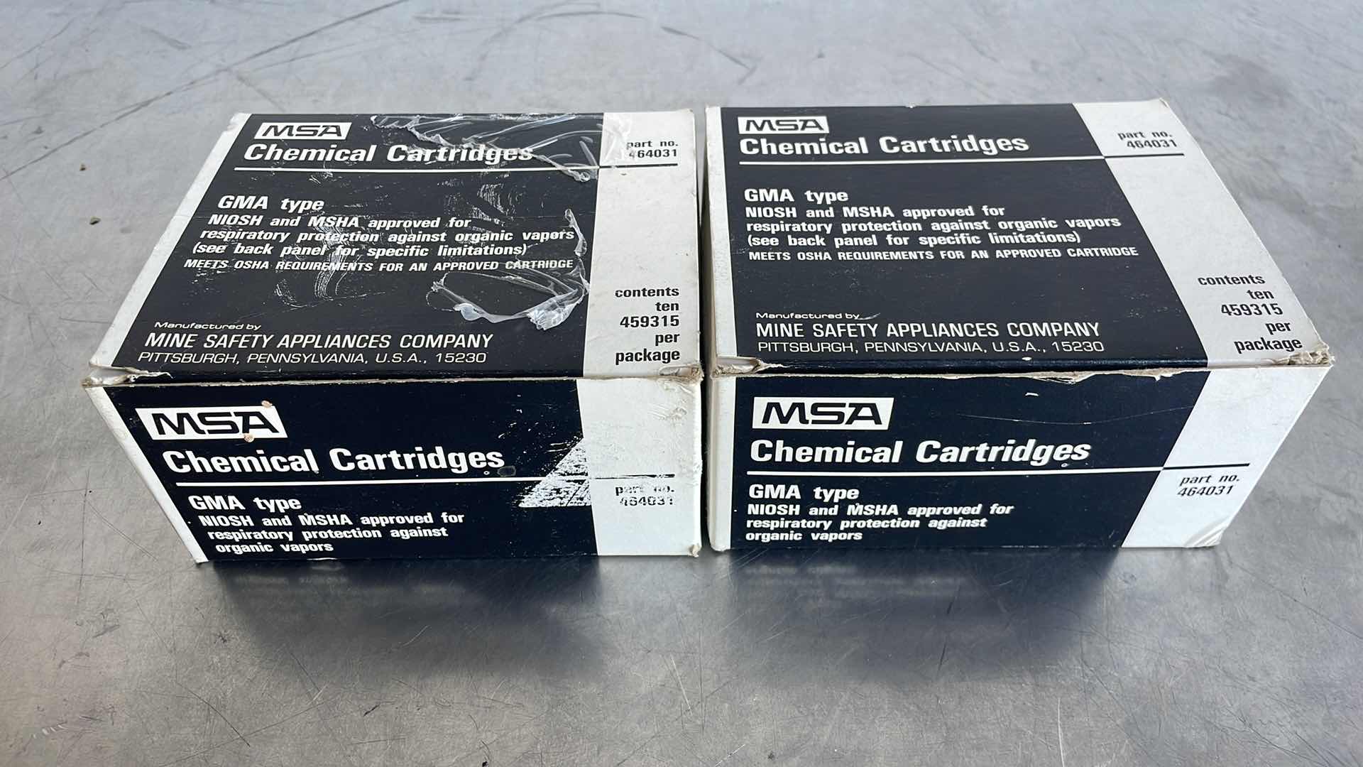 Photo 1 of MSA CHEMICAL CARTRIDGES PN 464031 (16)