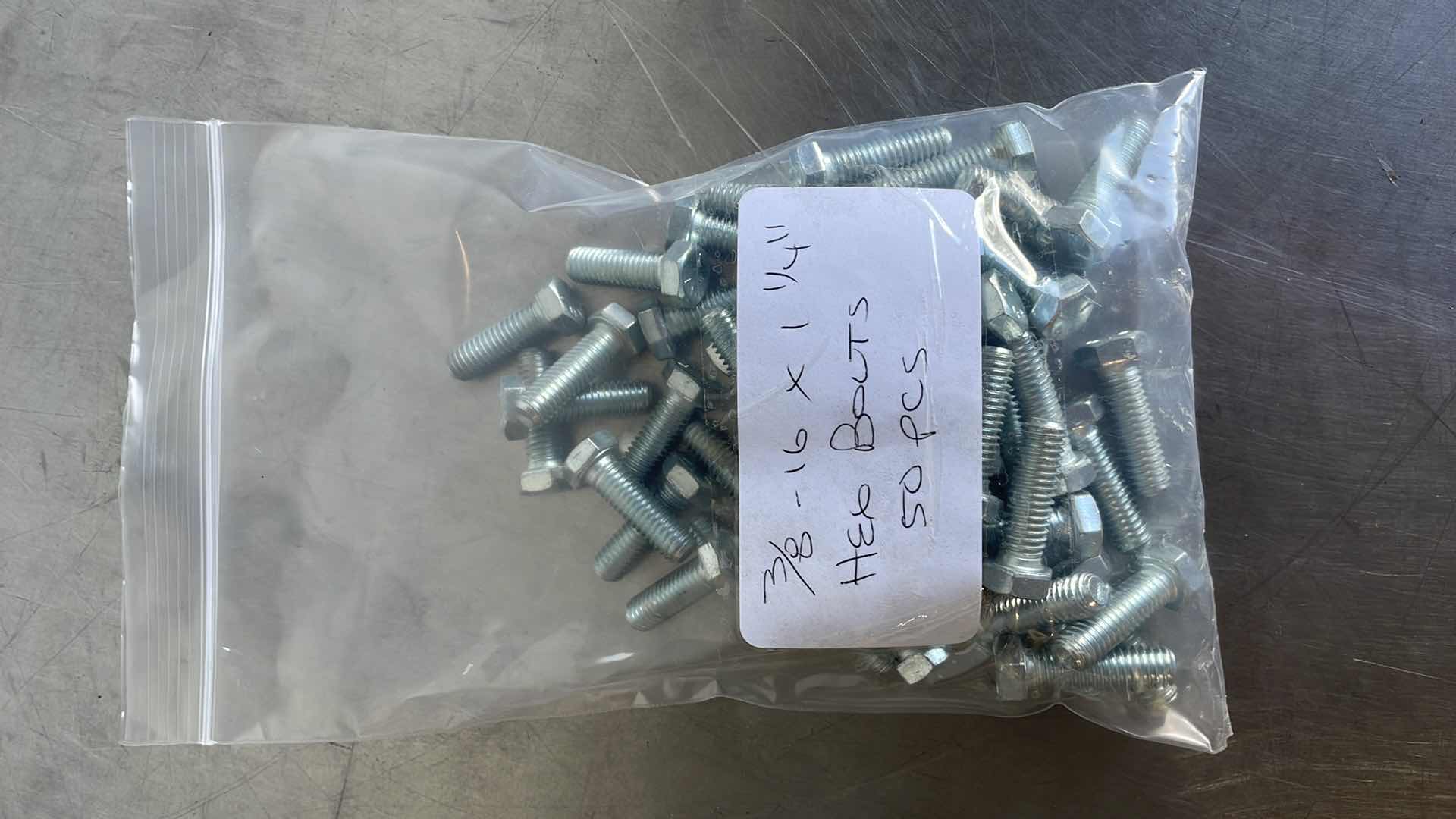 Photo 1 of 3/8-16 x 1-1/4" HEX BOLTS 50 PCS