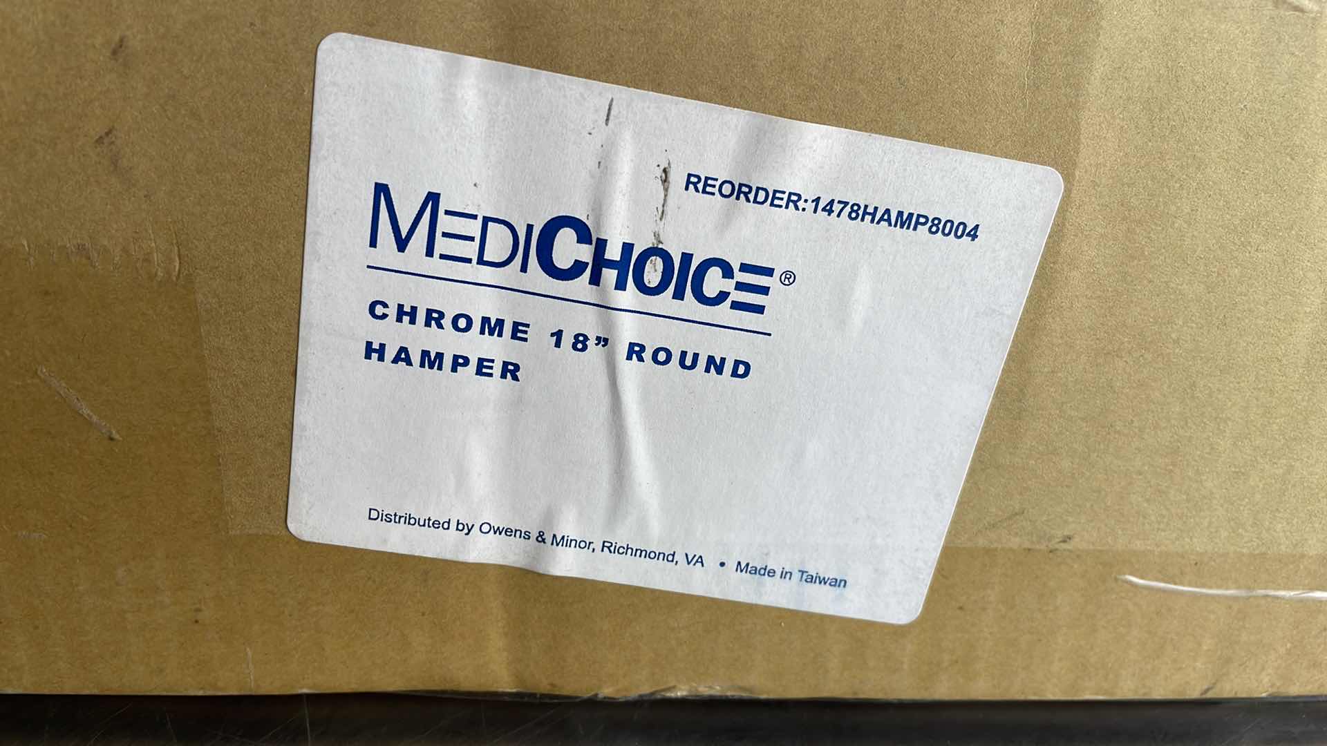 Photo 1 of MEDI CHOICE CHROME 18" ROUND HAMPER FRAME 1478HAMP8004