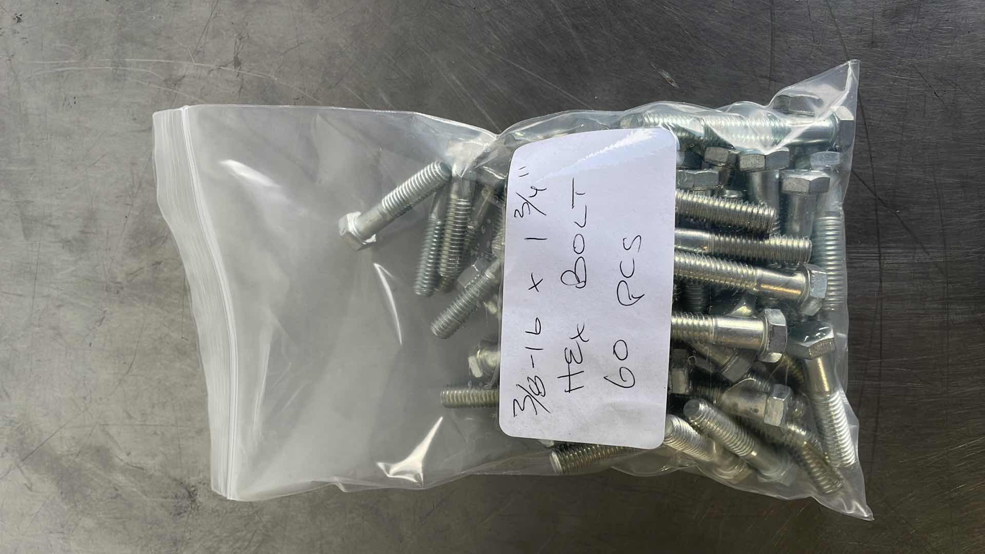 Photo 1 of 3/8-16 x 1-3/4" HEX BOLT 60 PCS