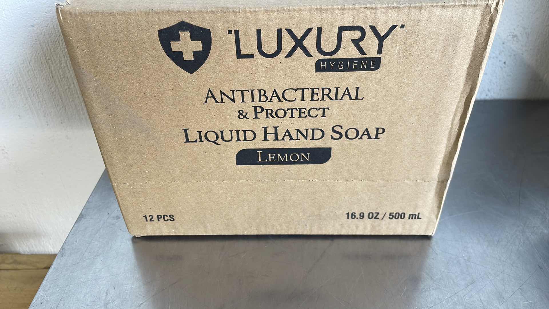 Photo 2 of LUXURY ANTIBACTERIAL LIQUID HAND SOAP LEMON 12-16.9FL OZ