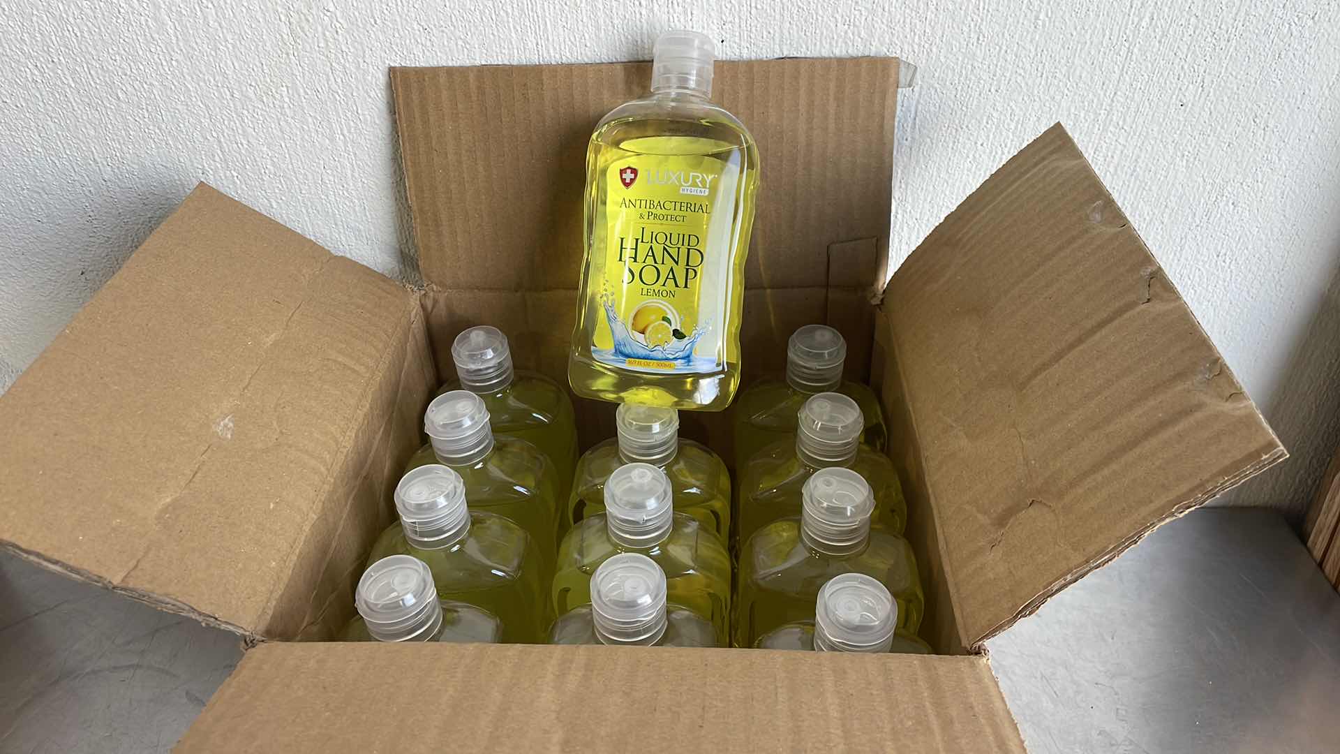 Photo 1 of LUXURY ANTIBACTERIAL LIQUID HAND SOAP LEMON 12-16.9FL OZ