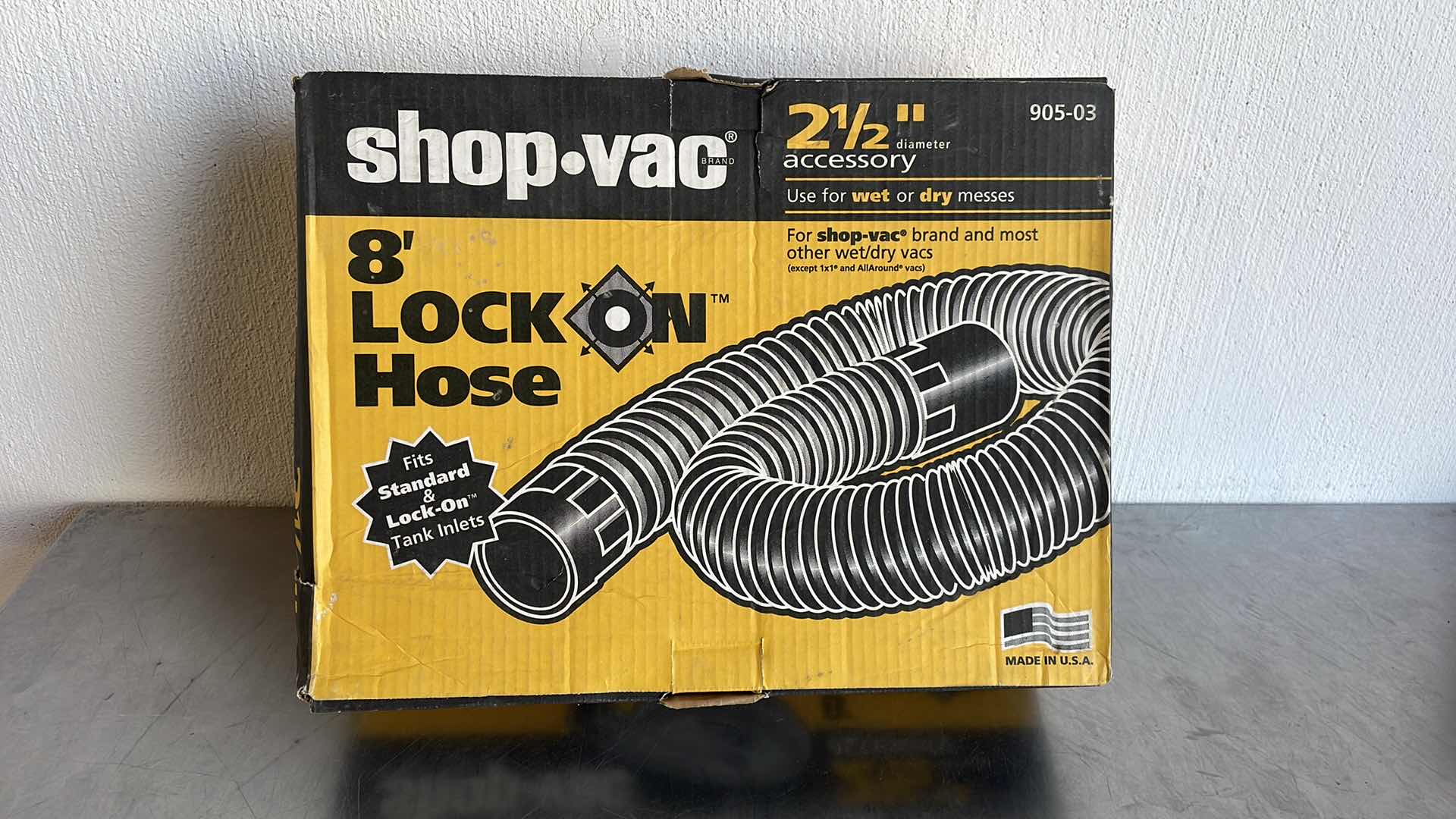 Photo 1 of SHOP VAC 2-1/2” 8’ LOCK ON HOSE