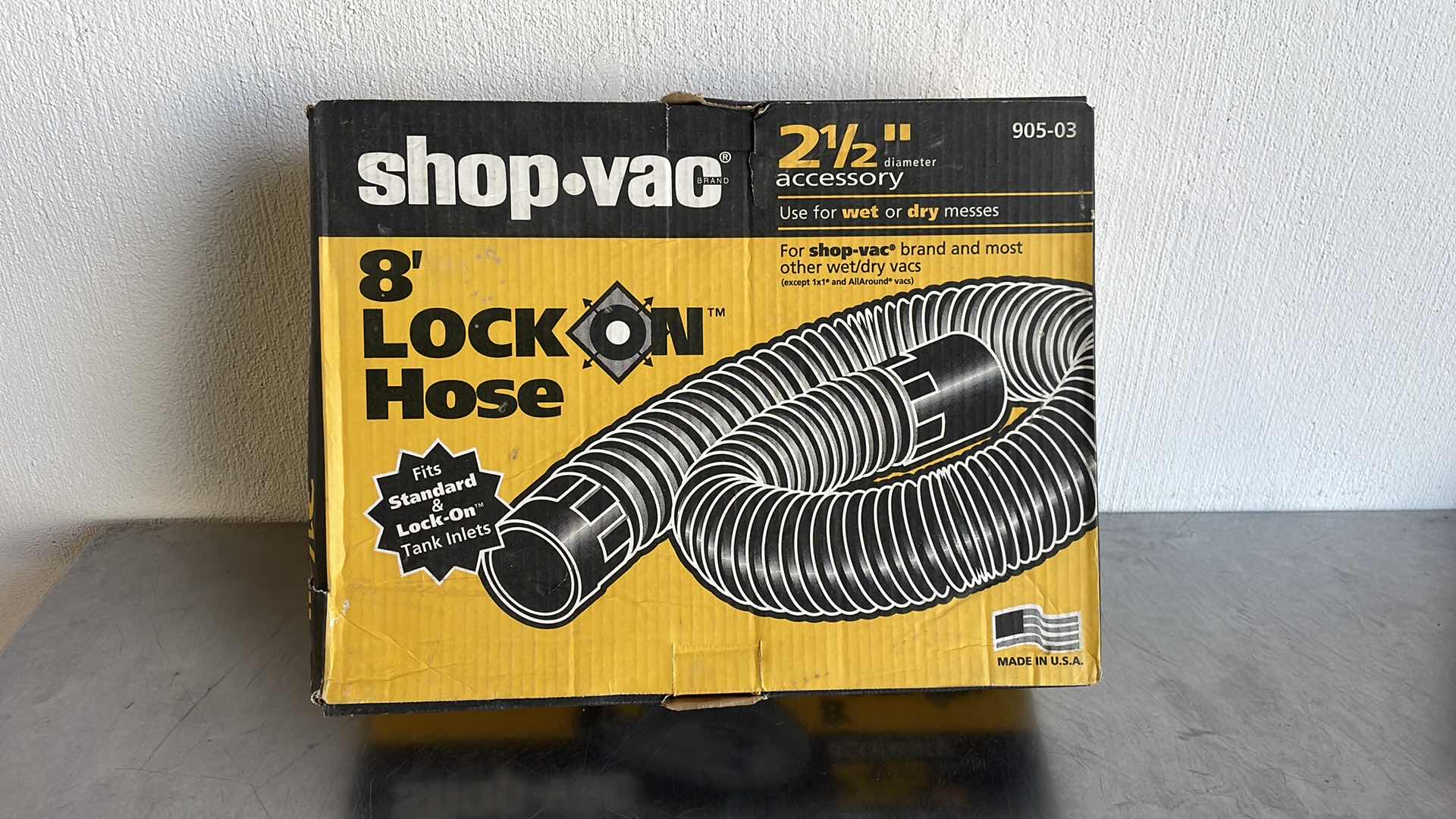 Photo 1 of SHOP VAC 2-1/2” 8’ LOCK ON HOSE