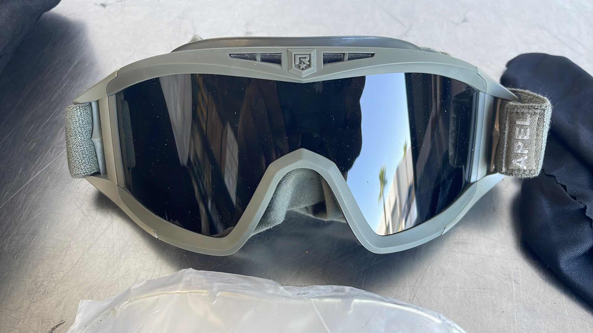 Photo 2 of MILITARY REVISION DESERT LOCUST BALLISTIC SAFETY GOGGLES