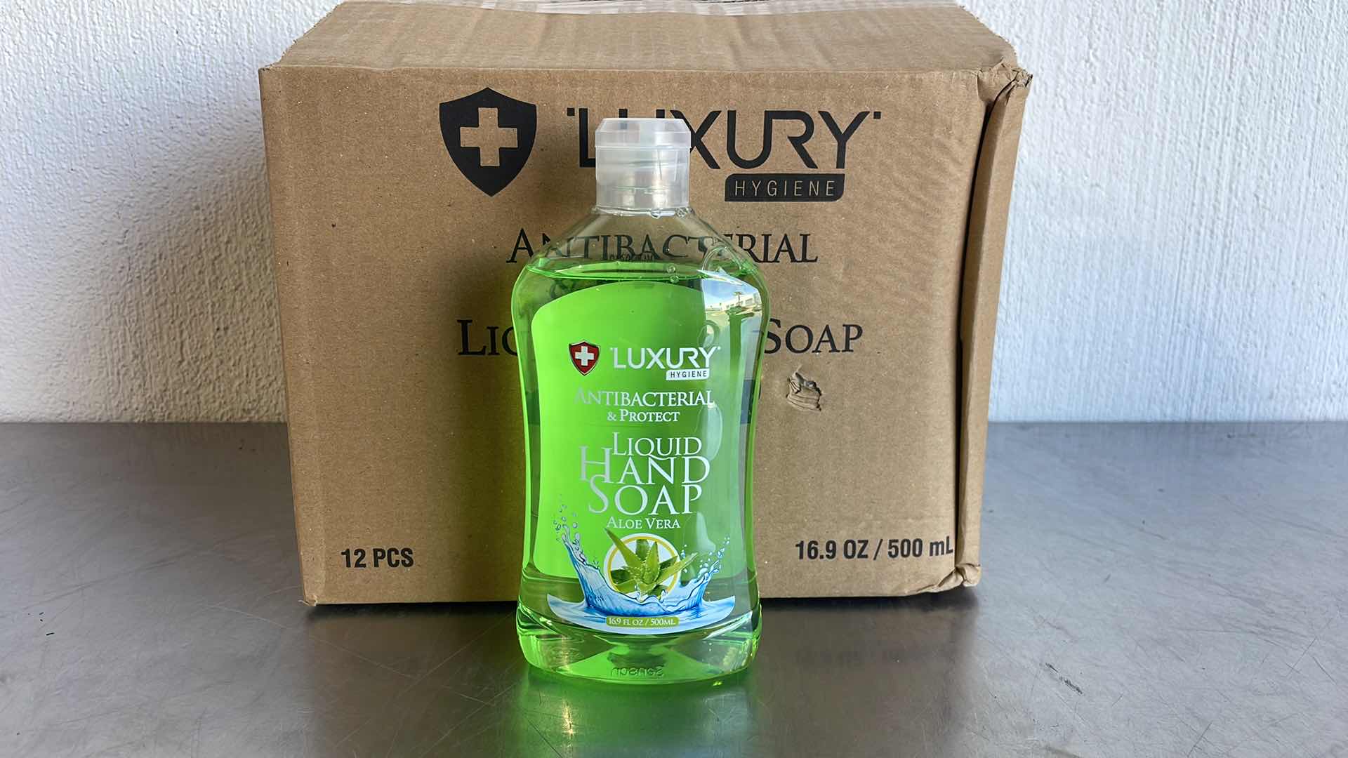 Photo 1 of LUXURY ANTIBACTERIAL LIQUID HAND SOAP ALOE VERA 12-16.9FL OZ