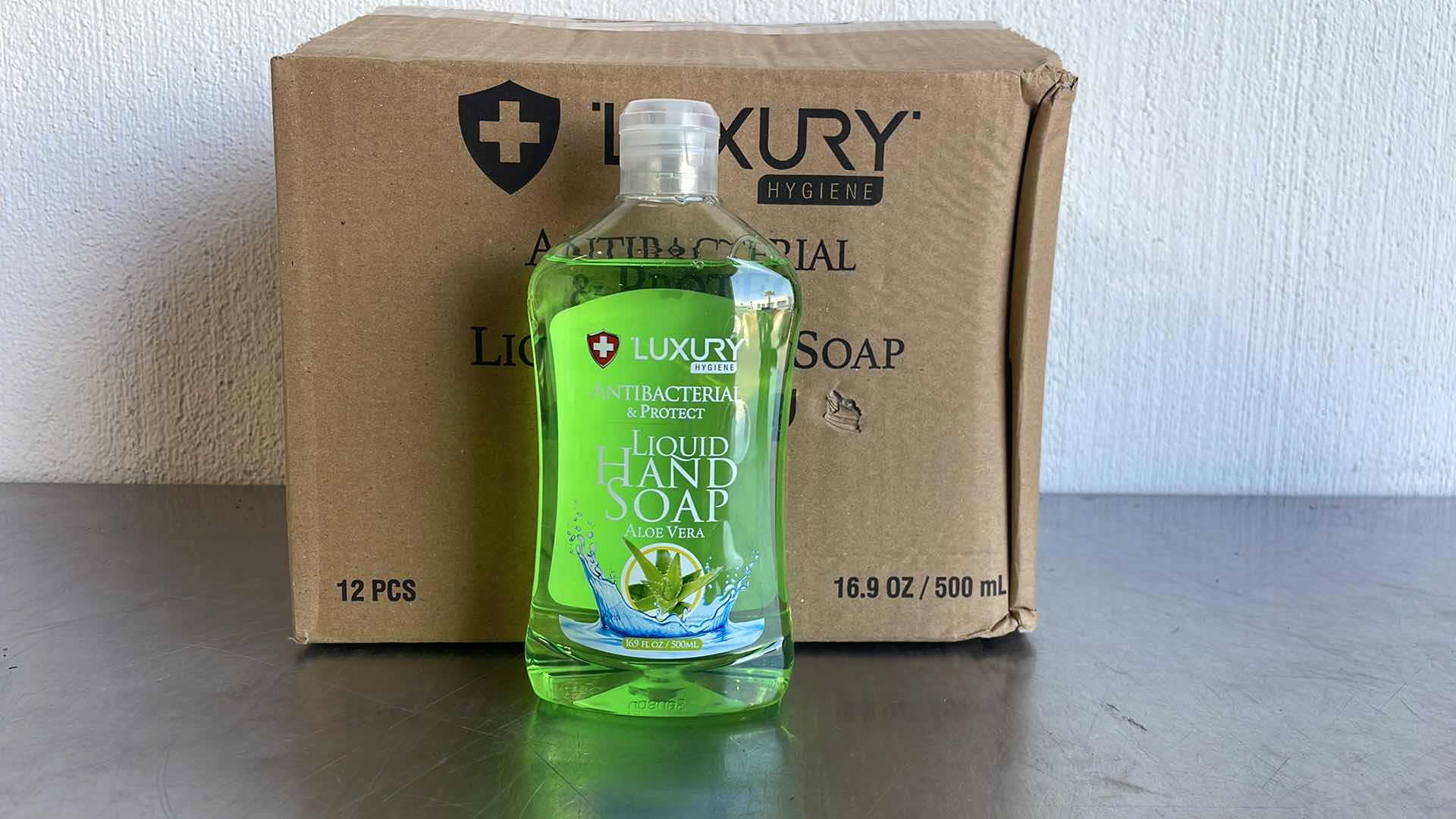 Photo 1 of LUXURY ANTIBACTERIAL LIQUID HAND SOAP ALOE VERA 12-16.9FL OZ