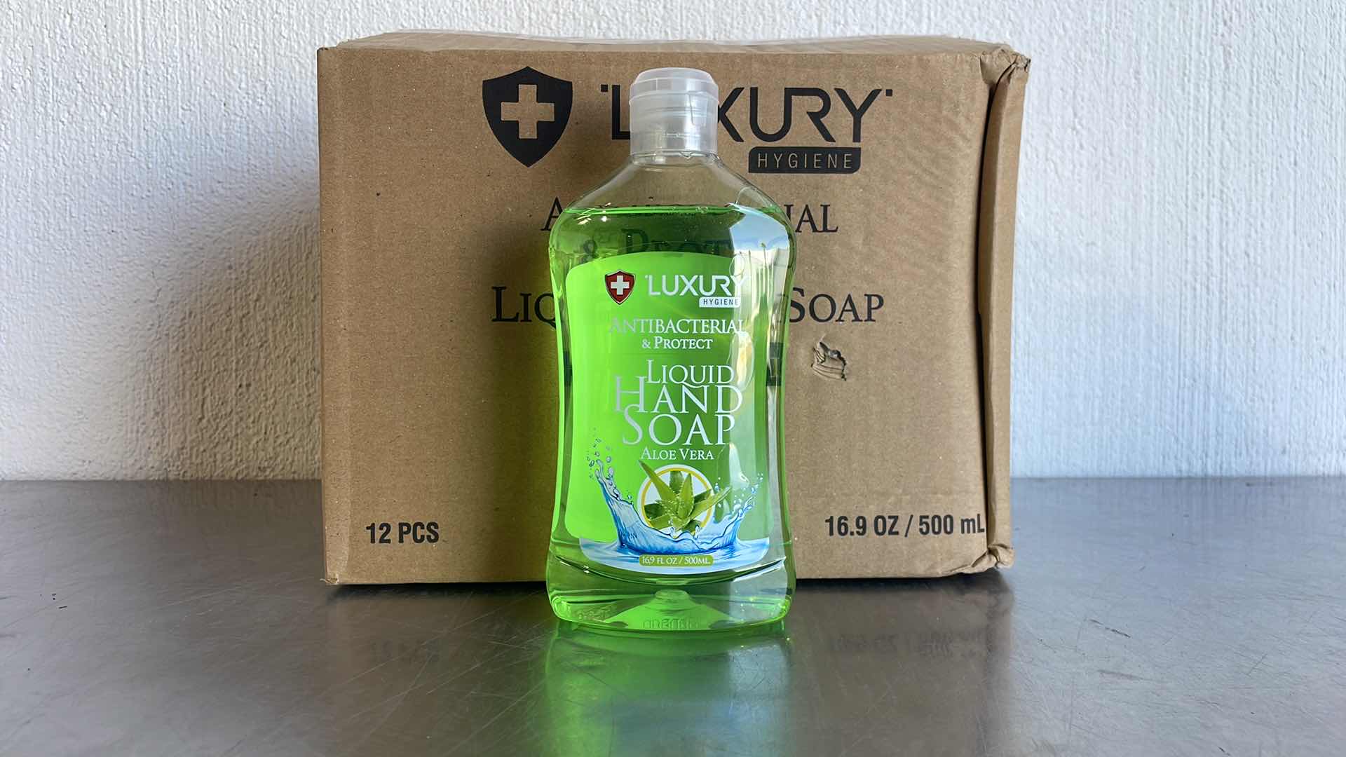 Photo 1 of LUXURY ANTIBACTERIAL LIQUID HAND SOAP ALOE VERA 12-16.9FL OZ