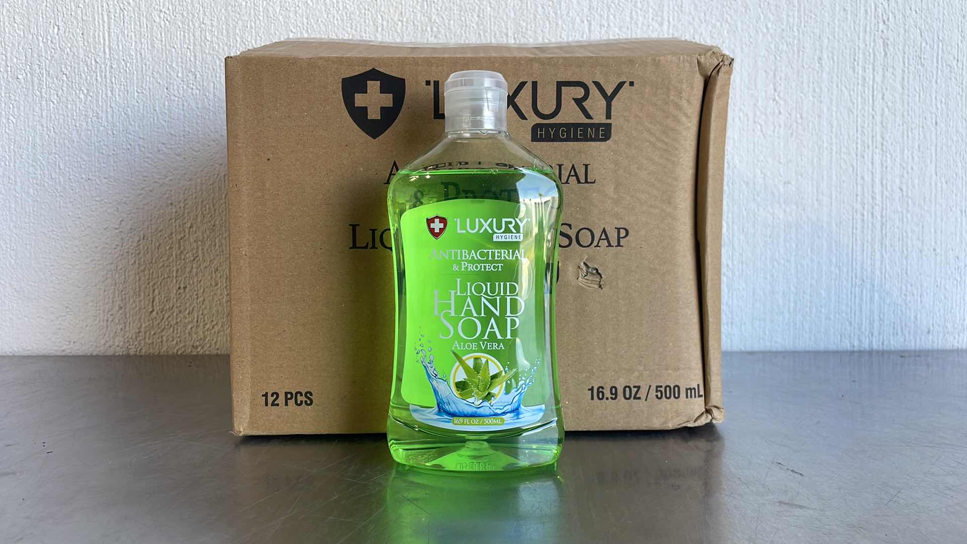 Photo 1 of LUXURY ANTIBACTERIAL LIQUID HAND SOAP ALOE VERA 12-16.9FL OZ