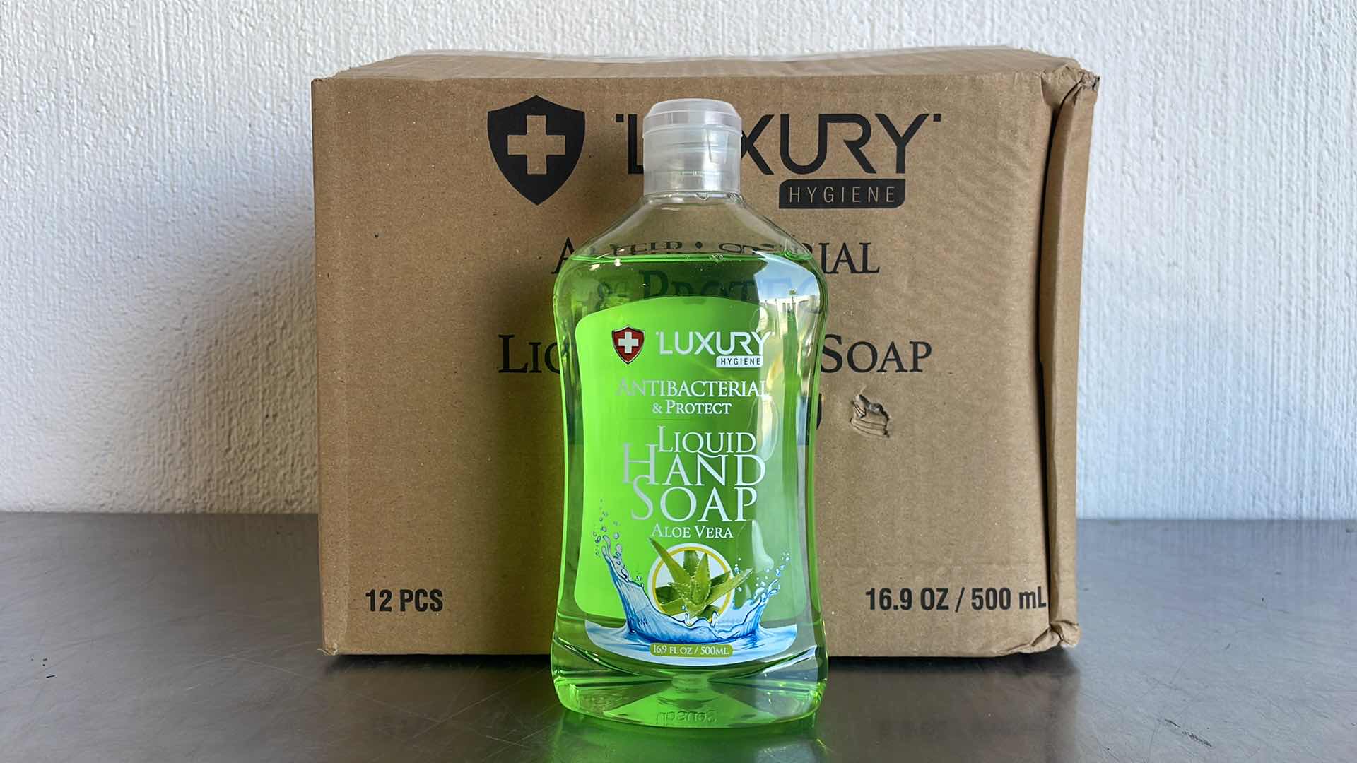 Photo 1 of LUXURY ANTIBACTERIAL LIQUID HAND SOAP ALOE VERA 12-16.9FL OZ