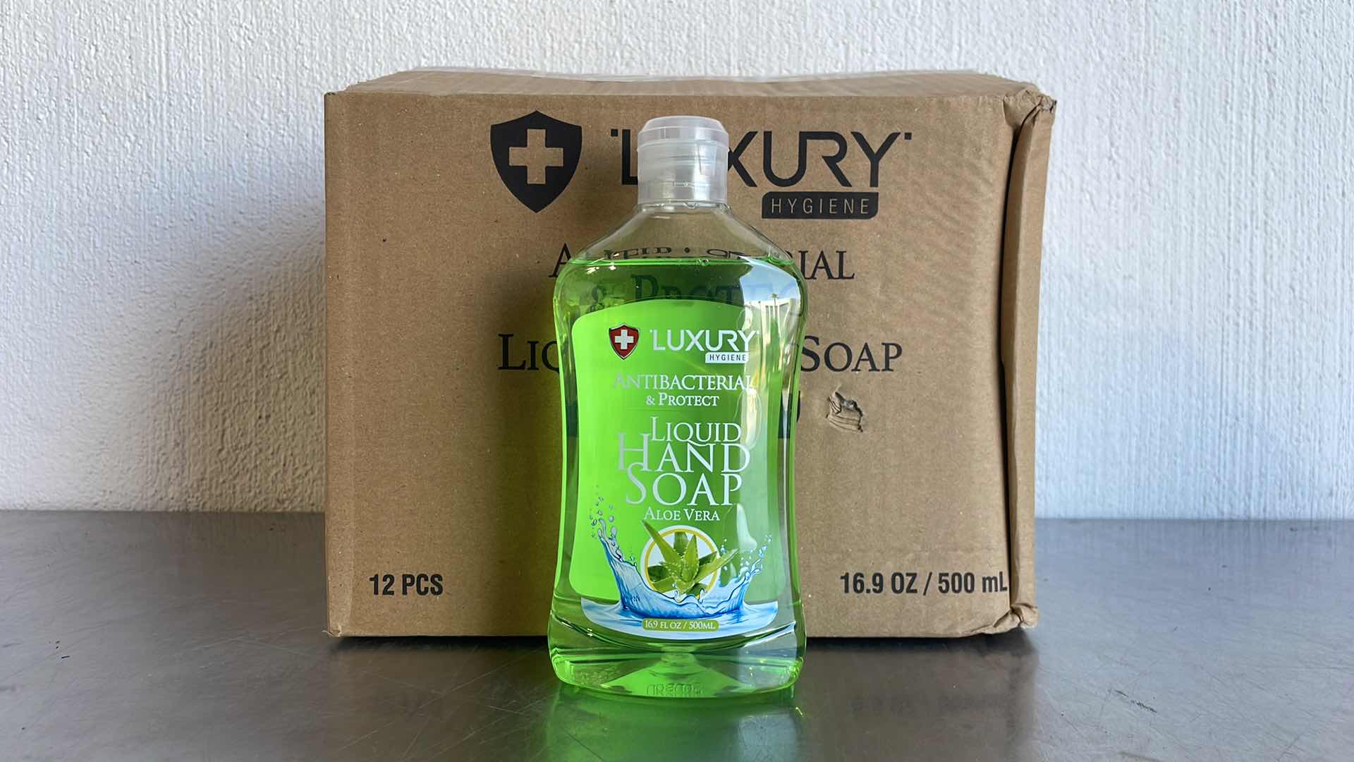 Photo 1 of LUXURY ANTIBACTERIAL LIQUID HAND SOAP ALOE VERA 12-16.9FL OZ