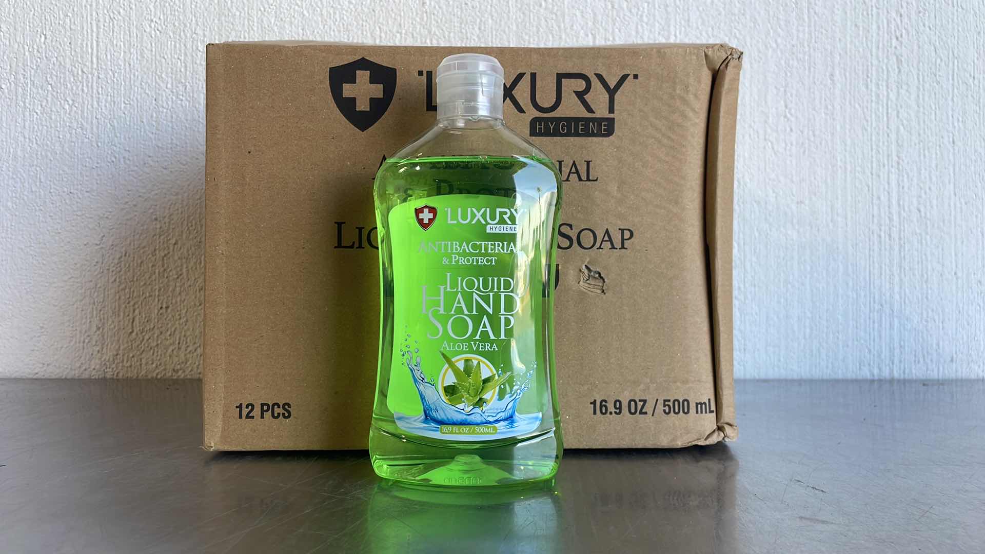 Photo 1 of LUXURY ANTIBACTERIAL LIQUID HAND SOAP ALOE VERA 12-16.9FL OZ