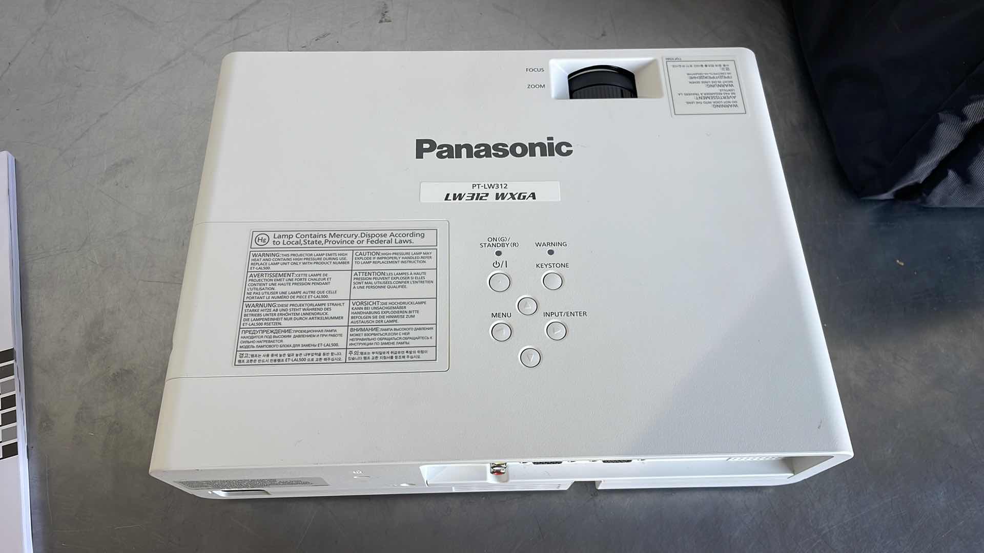 Photo 4 of PANASONIC LCD PROTECTOR MODEL PT-LW312 WITH CASE