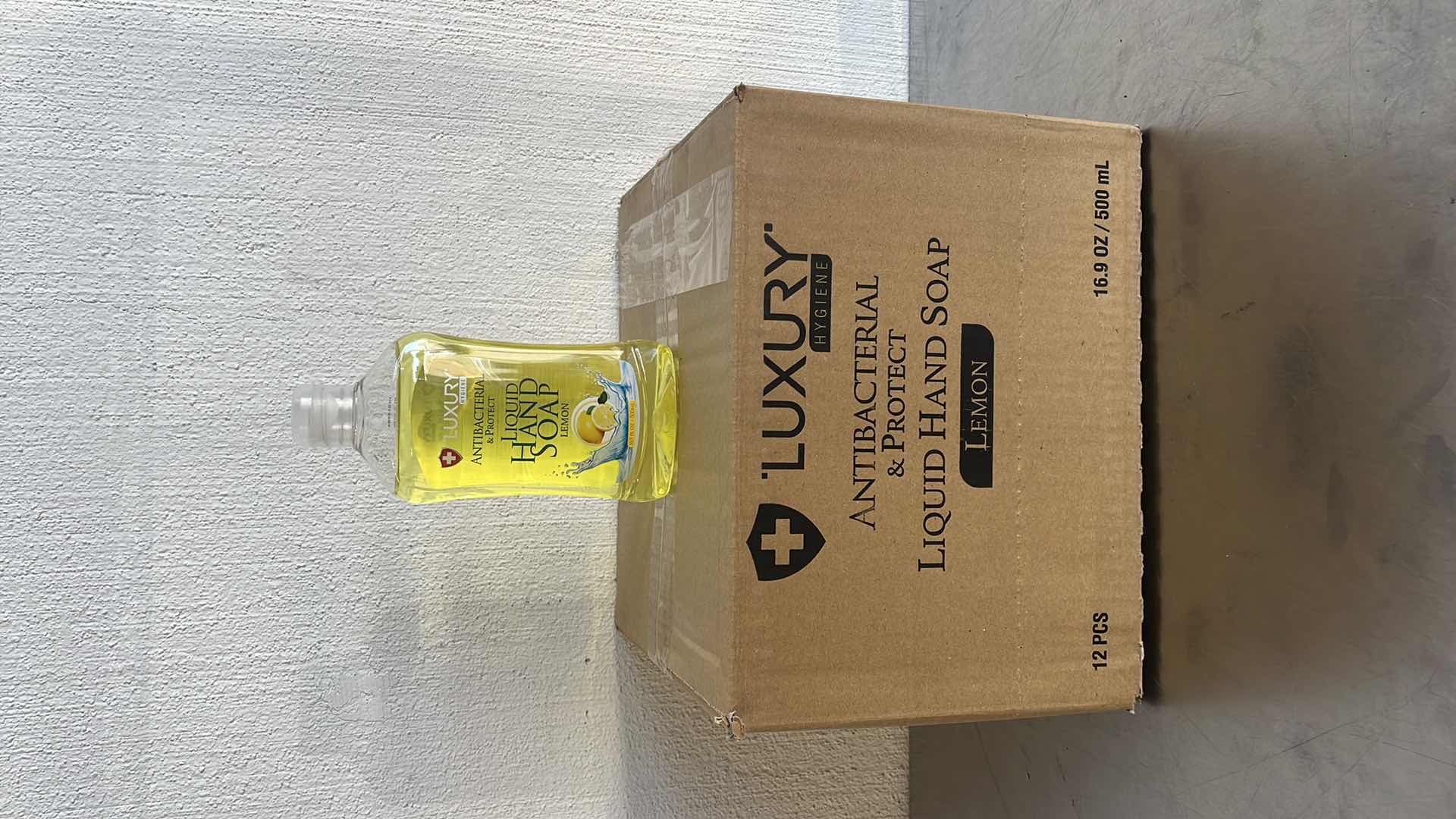 Photo 1 of LUXURY ANTIBACTERIAL LIQUID HAND SOAP LEMON 12-16.9FL OZ