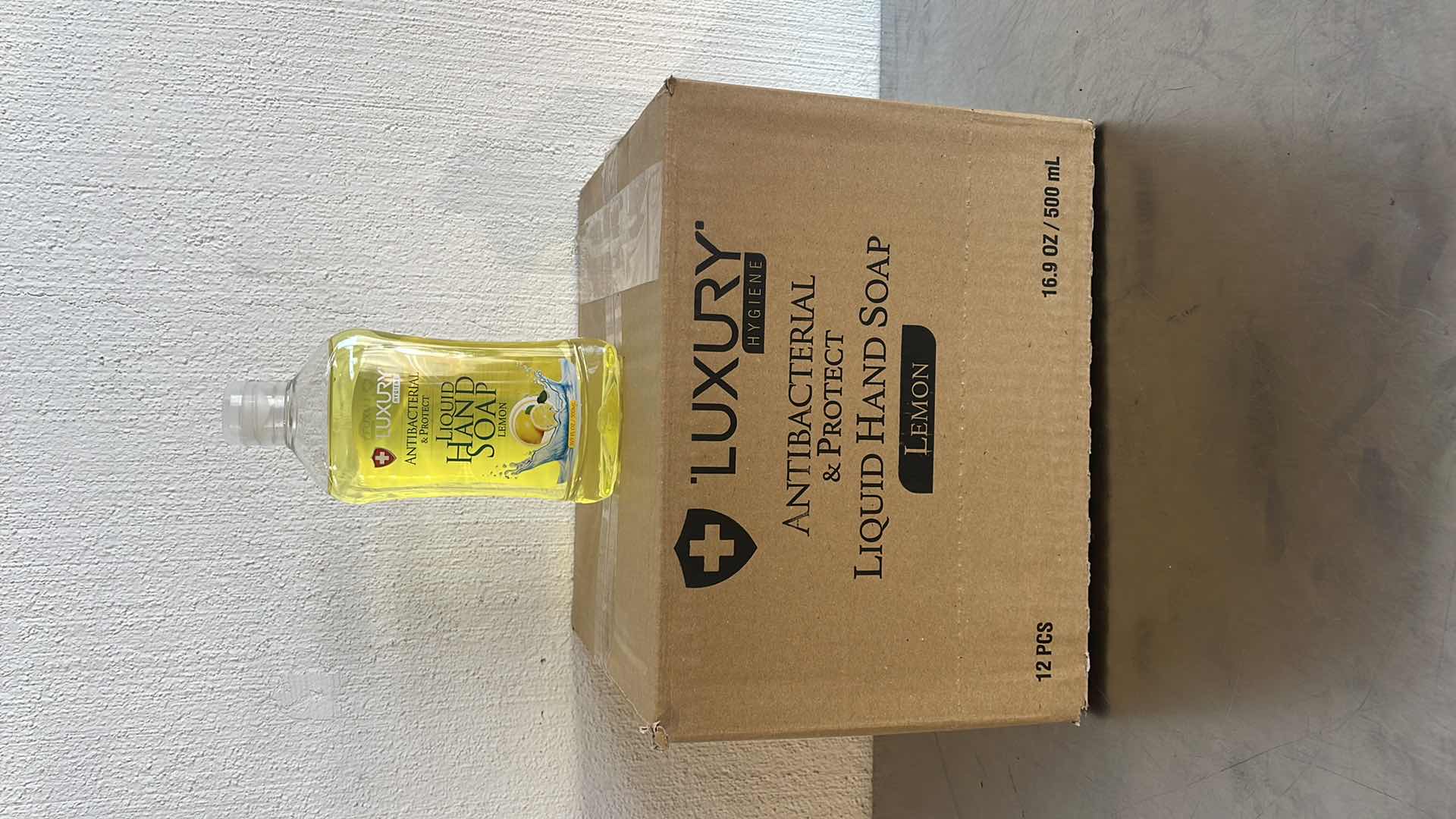 Photo 1 of LUXURY ANTIBACTERIAL LIQUID HAND SOAP LEMON 12-16.9FL OZ