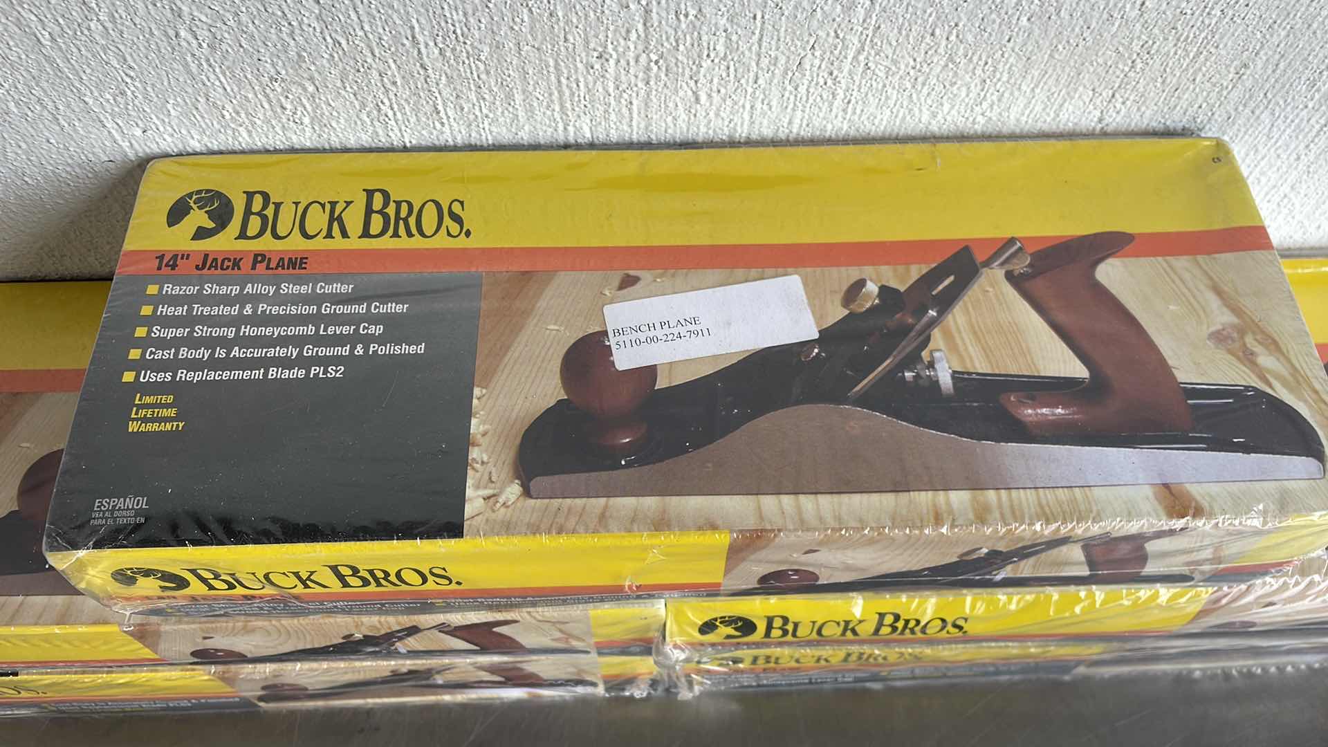 Photo 2 of BUCK BROS. 14 INCH 14" JACK PLANE NO. 5 2" CUTTER 14" BASE (5) FACTORY SEALED