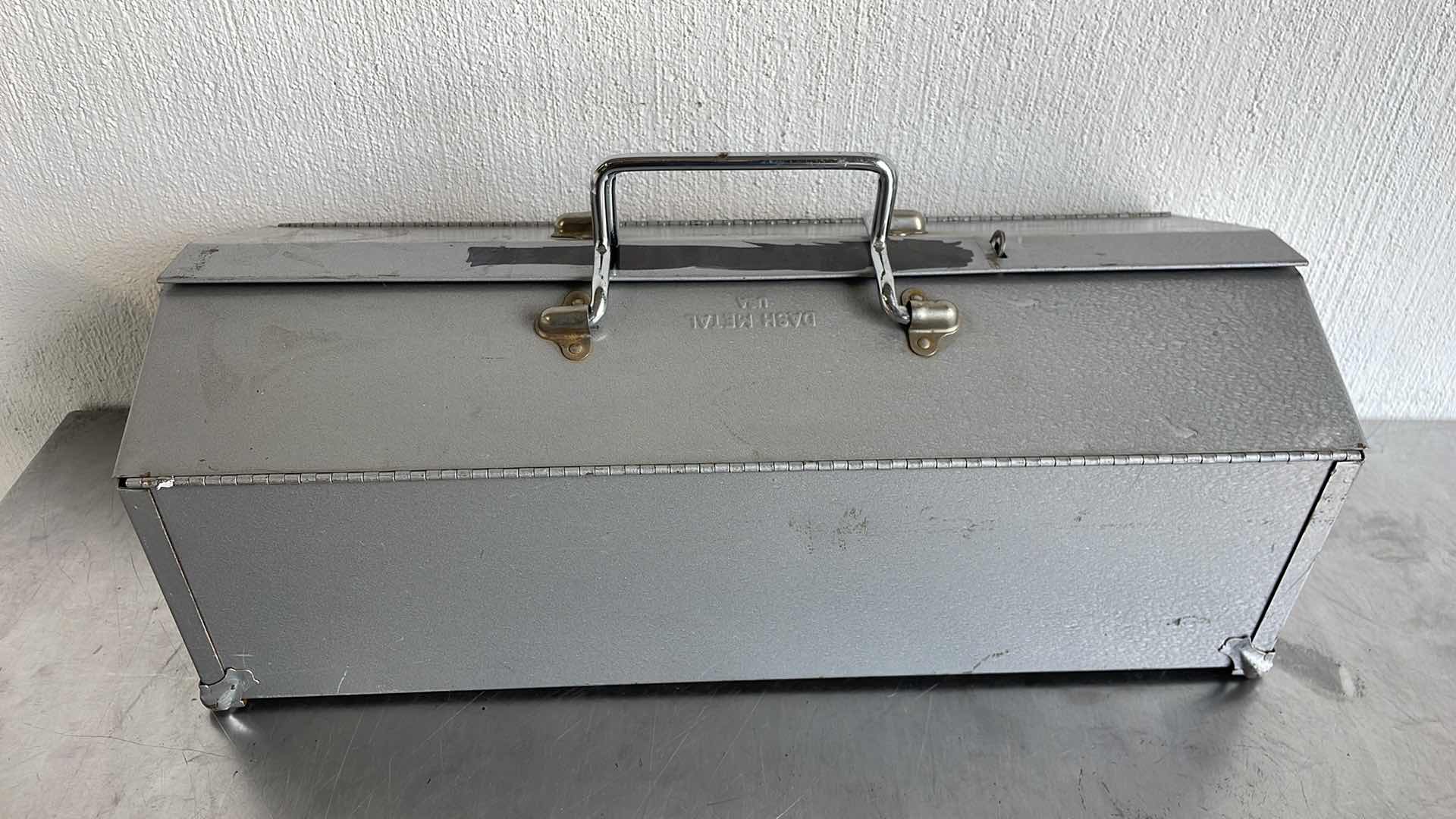 Photo 1 of METAL DASH USA TOOL BOX 21” X 9” X 8”