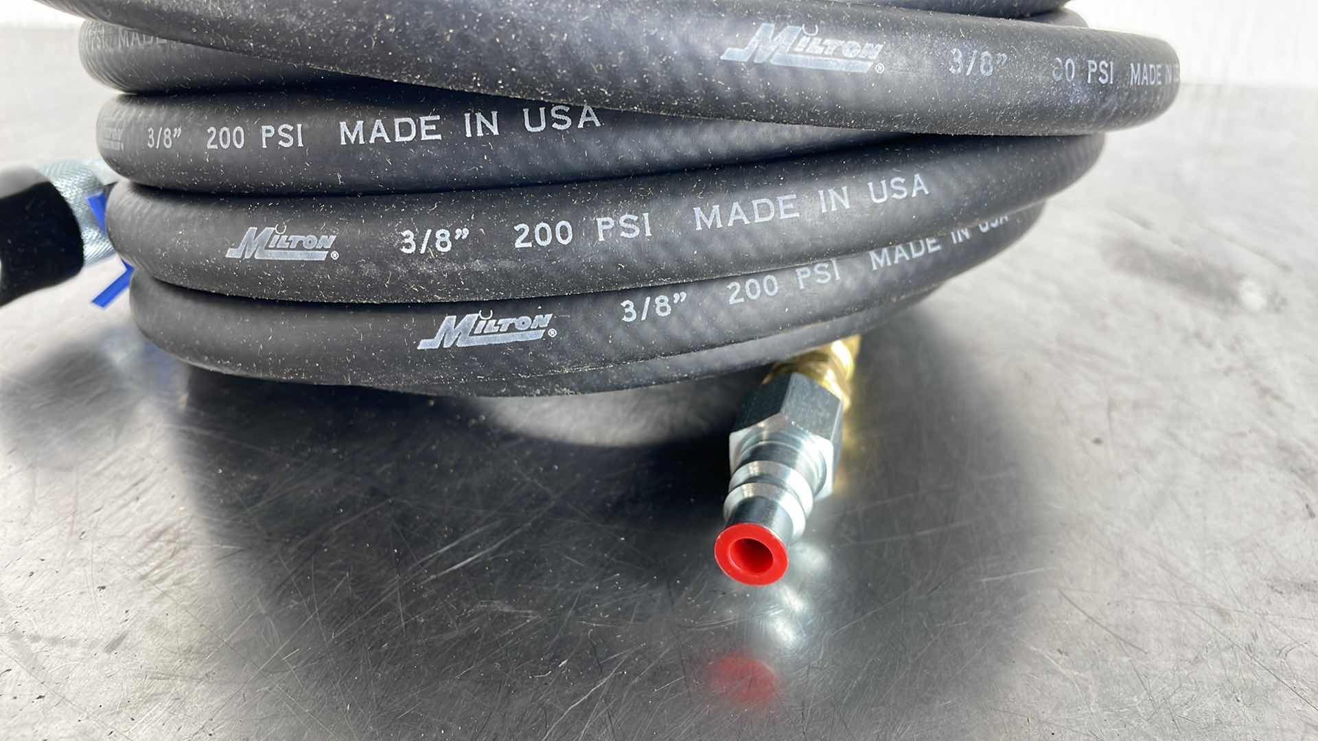 Photo 2 of MILTON 3/8” AIR HOSE 200PSI USA 50’