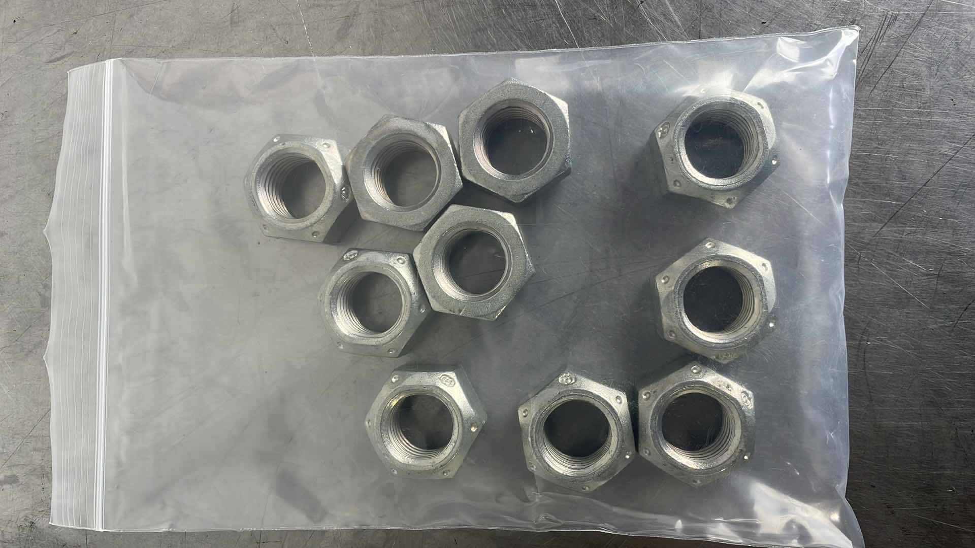 Photo 1 of 7/8”-9 ALL STEEL LOCK NUTS 10PCS