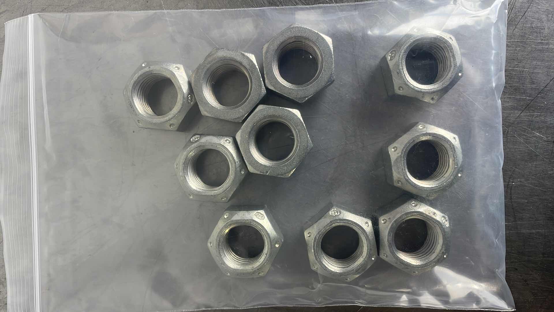 Photo 1 of 7/8”-9 ALL STEEL LOCK NUTS 10PCS