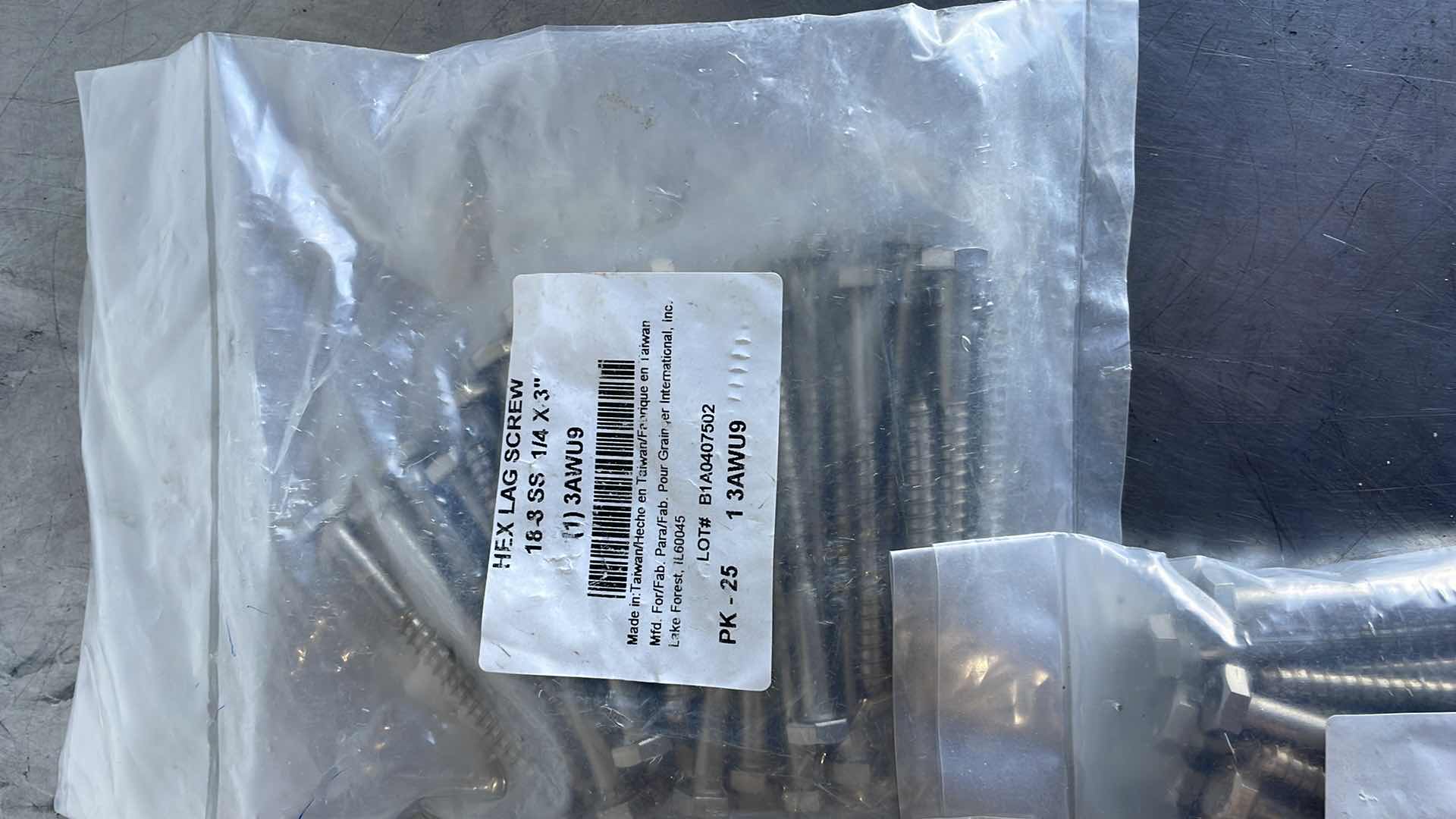 Photo 3 of HEX LAG SCREW 1/4 x 3” 18/8 SS (75)