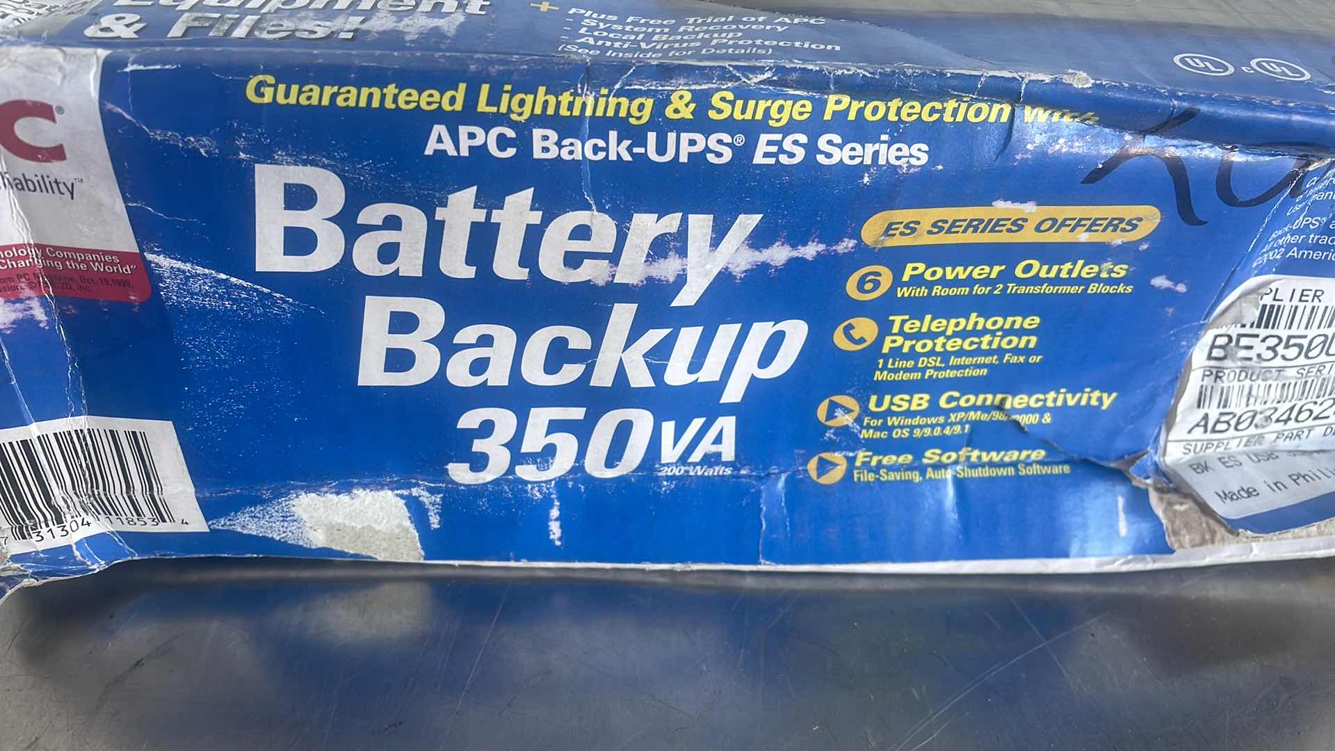 Photo 1 of APC BATTERY BACKUP 350VA 200WATTS