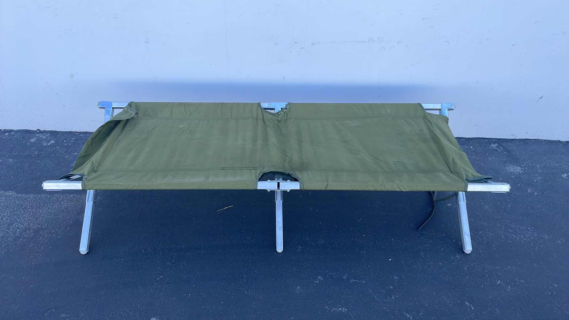 Photo 1 of FOLDING MILITARY COT MISSING END PIECES PARTS ONLY