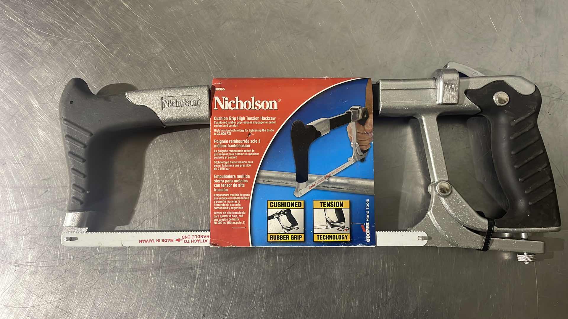 Photo 1 of NICHOLSON 80965 12" CUSHION GRIP HIGH TENSION HACKSAW FRAME