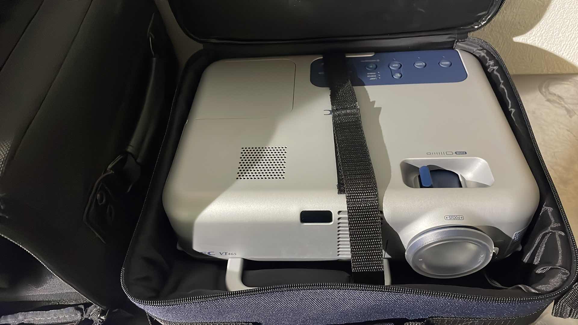 Photo 5 of NEC MULTI MEDIA LCD PROJECTOR -  NEC VT 465  WITH ROLLING CASE, CARRYING CASE AND LOTS OF CORDS