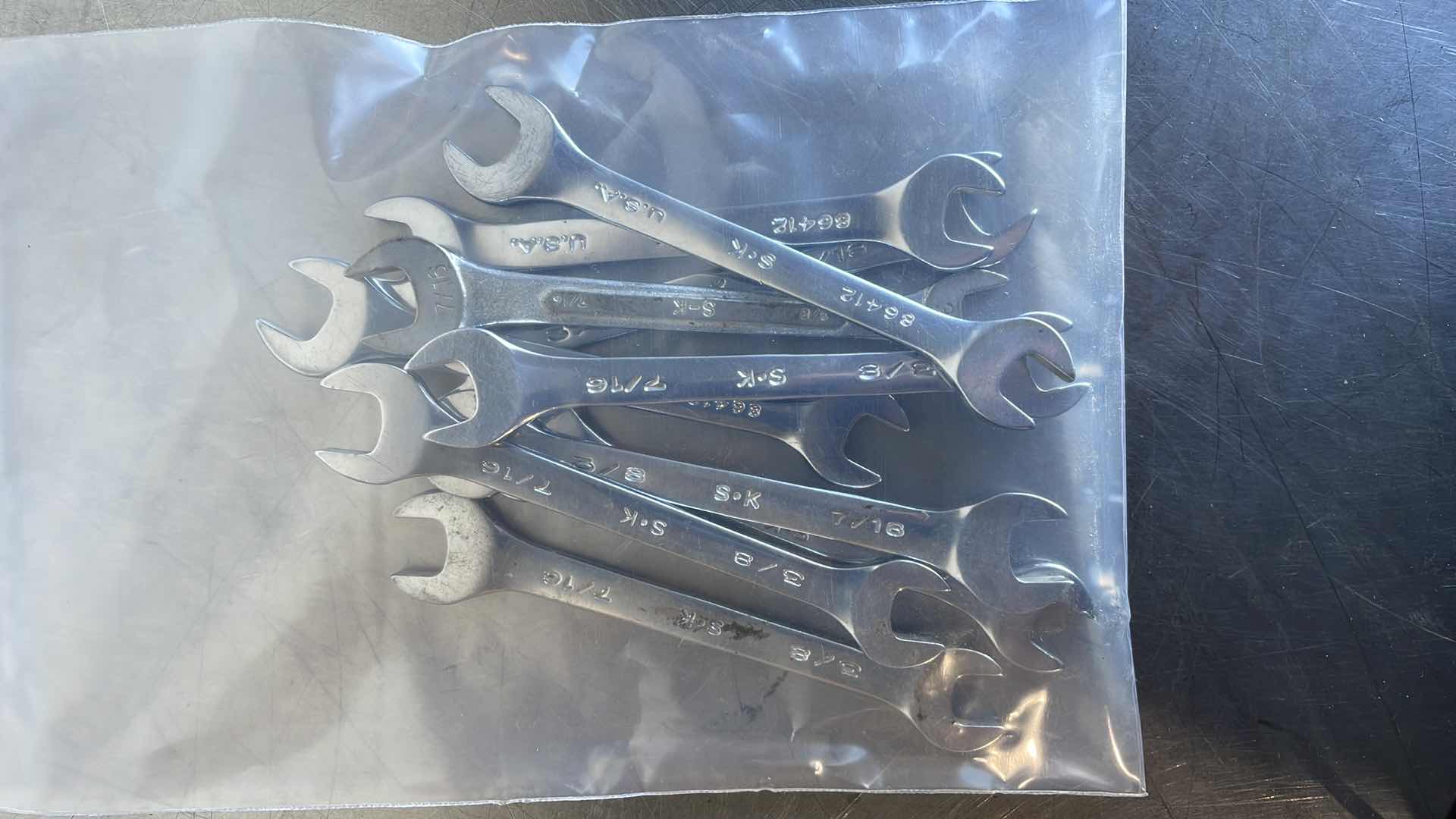 Photo 1 of SK U.S.A. 3/8 & 7/16 OPEN END WRENCHES (10)
