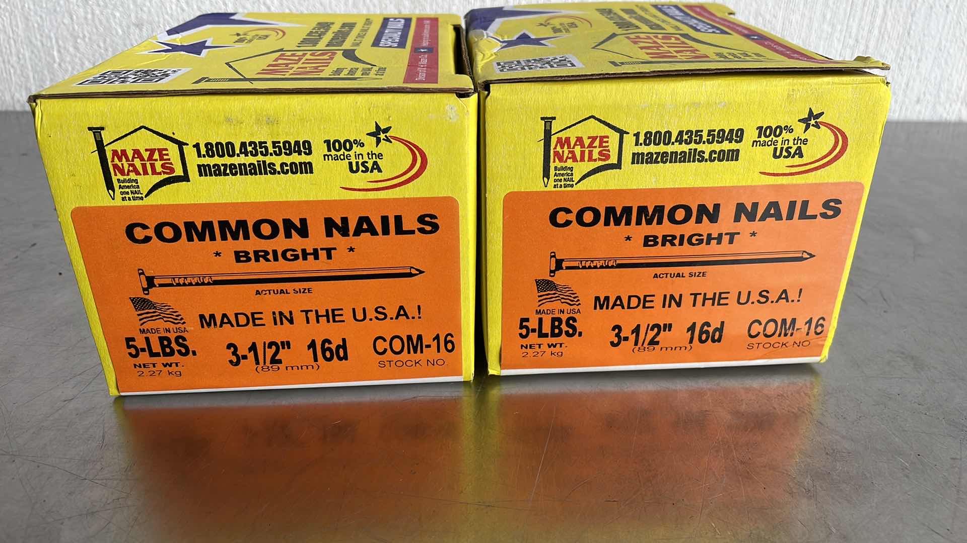 Photo 2 of MAZE NAILS COMMON NAILS BRIGHT 16D 10LBS