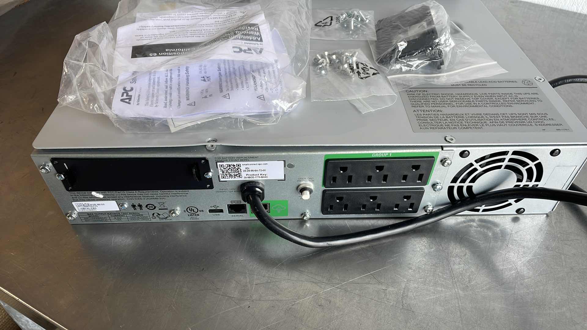 Photo 3 of APC SMART UPS 1500VA LCD UNINTERRUPTED POWER SUPPLY