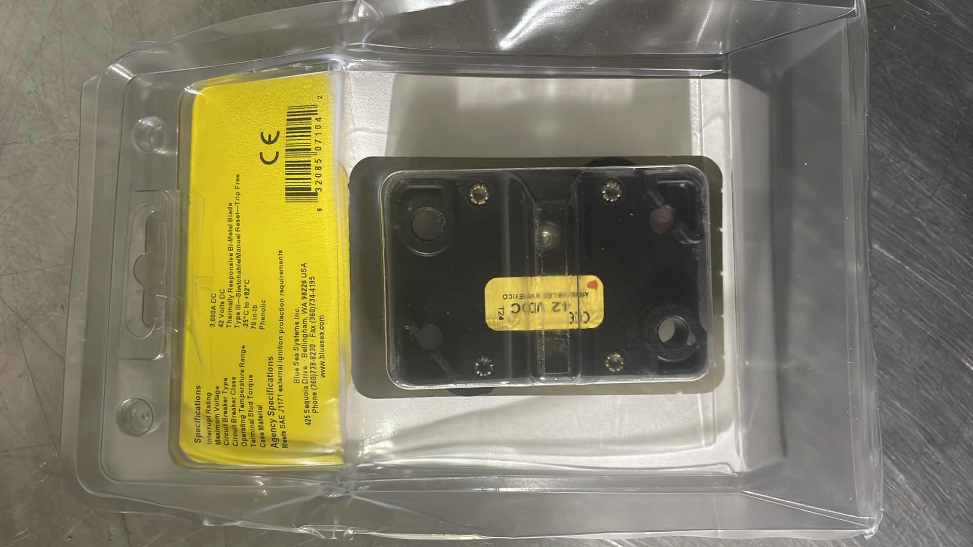 Photo 2 of BLUE SEA BUSSMAN 185 SERIES HIGH AMP CIRCUIT BREAKER 150 AMPERES DC PART 7104