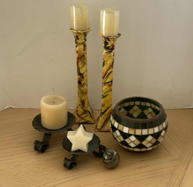 Photo 6 of HOME DECOR ASSORTMENT CANDLE HOLDERS 12”
