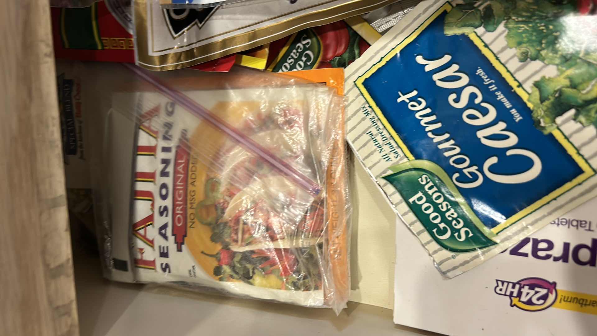 Photo 4 of CONTENTS OF PULL OUT DRAWER IN KITCHEN- SEASONING MIXES AND MORE
