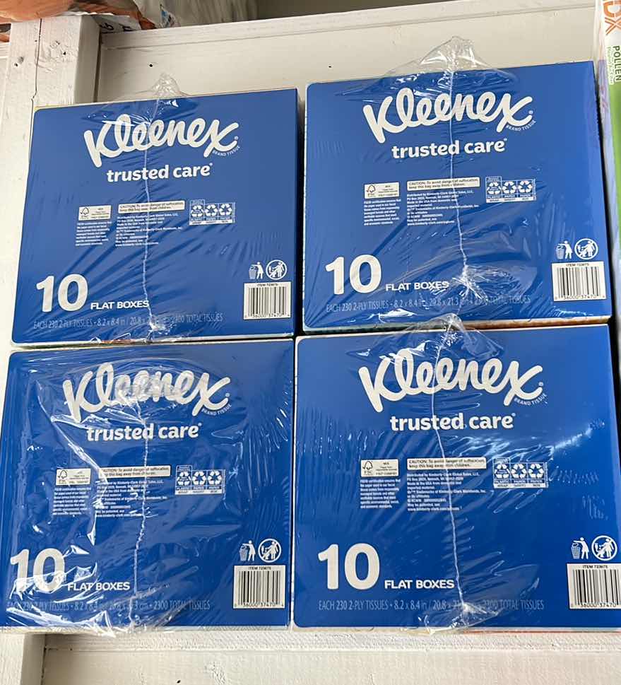 Photo 1 of NEW KLEENEX TISSUE 40 FLAT BOXES