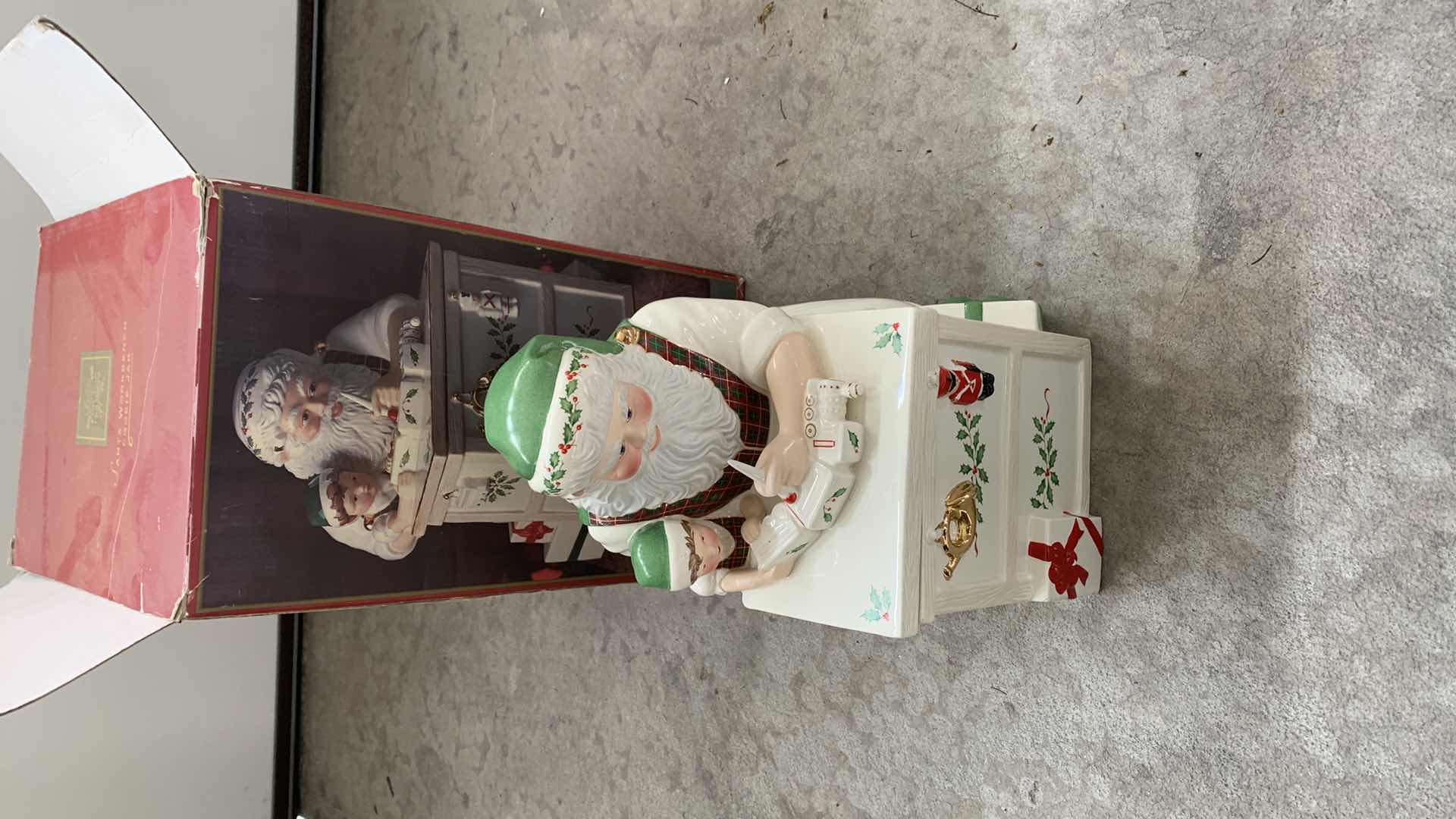 Photo 4 of LENOX FOR THE HOLIDAYS SANTA WORKBENCH COOKIE JAR