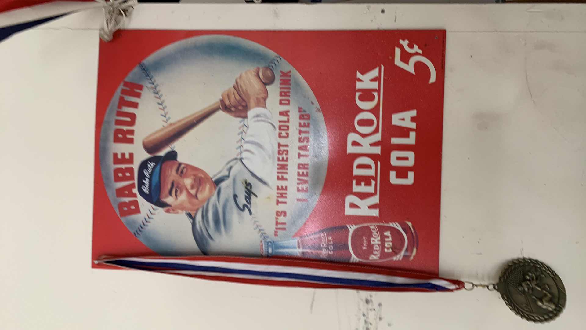 Photo 3 of NEW YORK YANKEES WIND SOCK AND BABE RUTH SODA AD