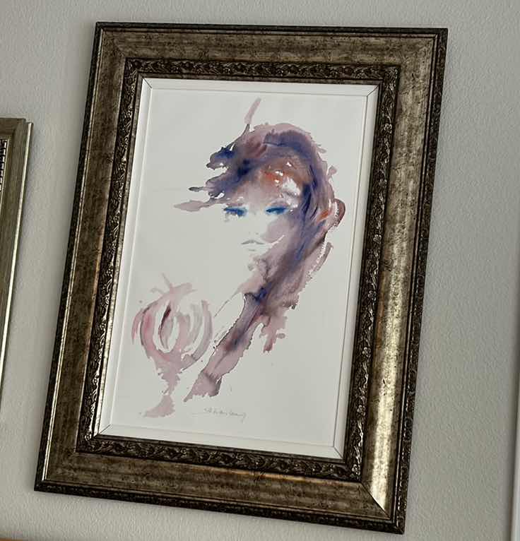 Photo 6 of ARTIST SIGNED NUMBERED 78/250 WATERCOLOR ARTWORK FRAMED 25 1/2” x 33 1/2” WITH COA (CURRENT VALUE PER INTERNET $800-$1200 UNFRAMED)