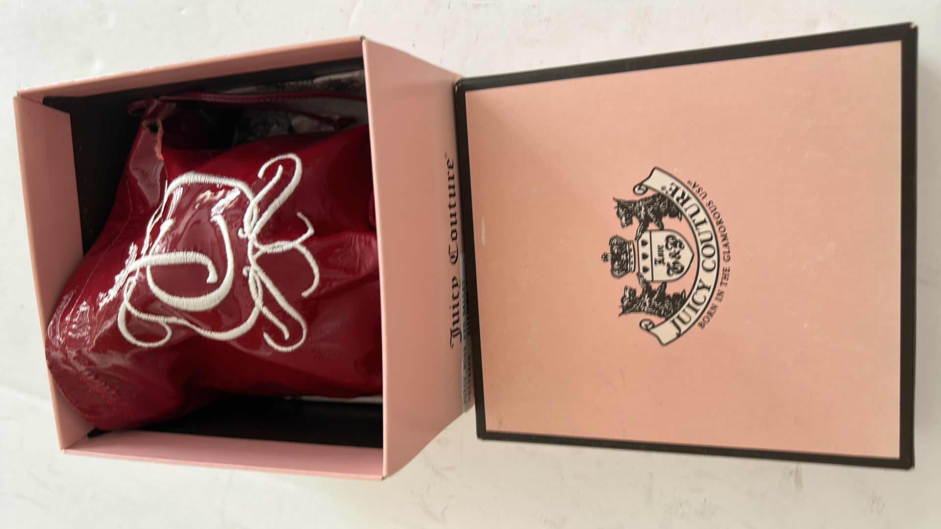Photo 5 of JUICY COUTURE RED PATENT LEATER BALLET SLIPPERS
