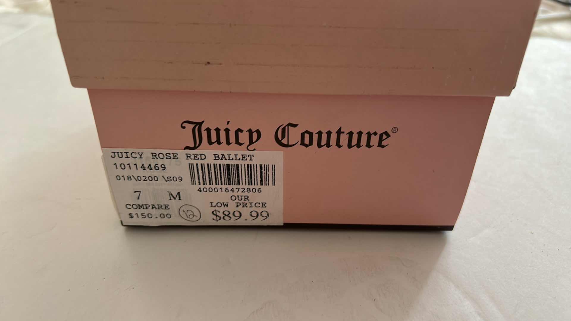 Photo 4 of JUICY COUTURE RED PATENT LEATER BALLET SLIPPERS