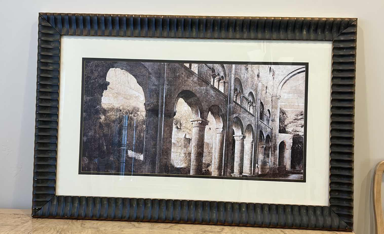 Photo 1 of WALL DECOR - ITALIAN ARCHITECTURE FRAMED ARTWORK 54” x 36