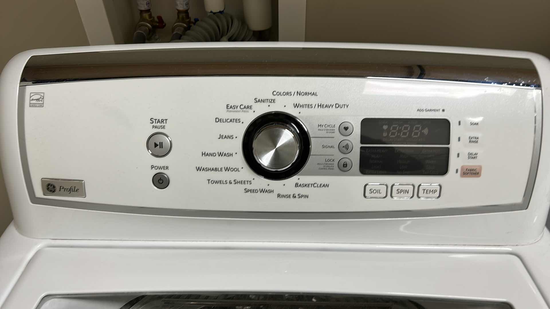 Photo 5 of GE PROFILE TOP LOADING WASHING MACHINE