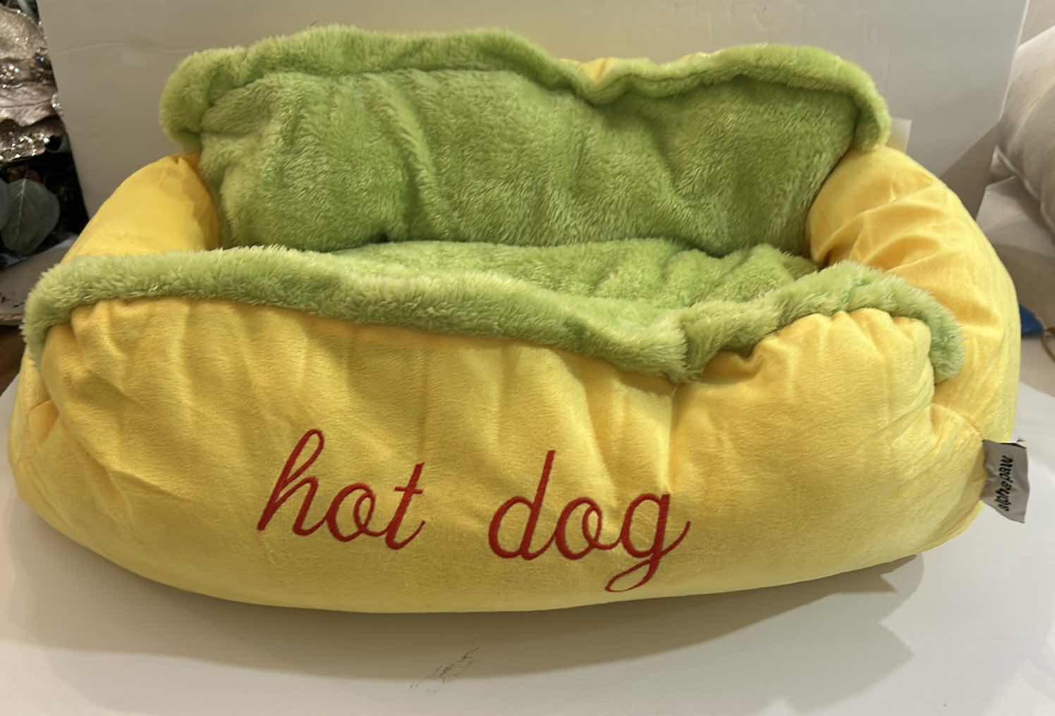 Photo 4 of NEW SMALL DOG ASSORTMENT- ALPHA PAW “HOT DOG BED”, LAUGHING LEASH AND DRESS