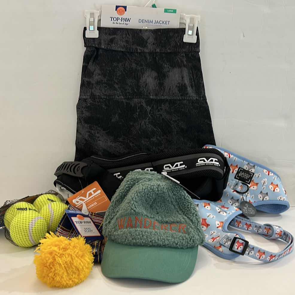 Photo 1 of 6 PIECE NEW TOP PAW DOG CLOTHING & ACCESSORIES ASSORTMENT $85 SIZE LARGE