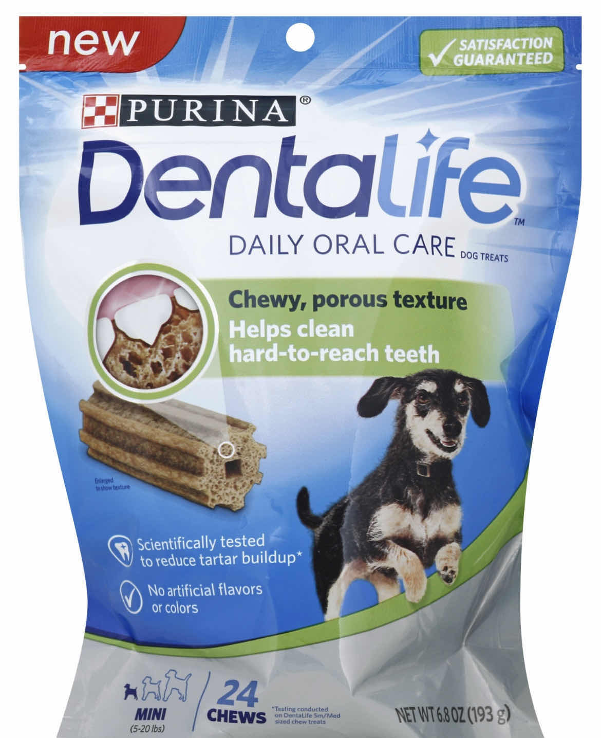 Photo 1 of DENTALIFE  DAILY ORAL CARE MINI DOG TREATS 4 PACKS 24