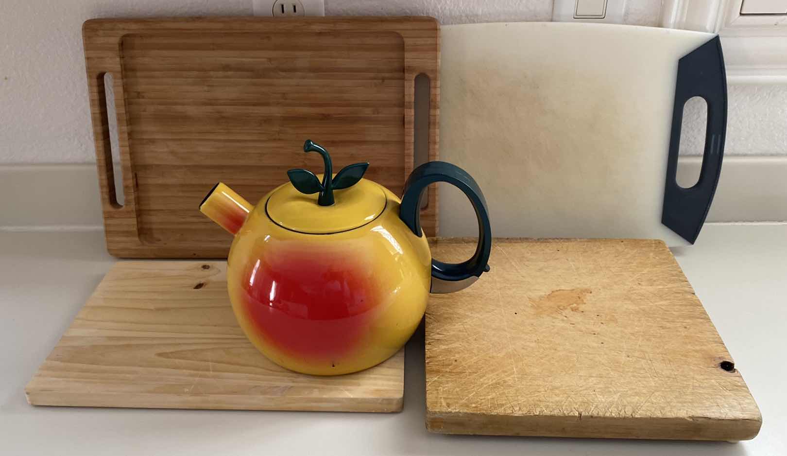 Photo 1 of CUTTING BOARDS & TEAPOT